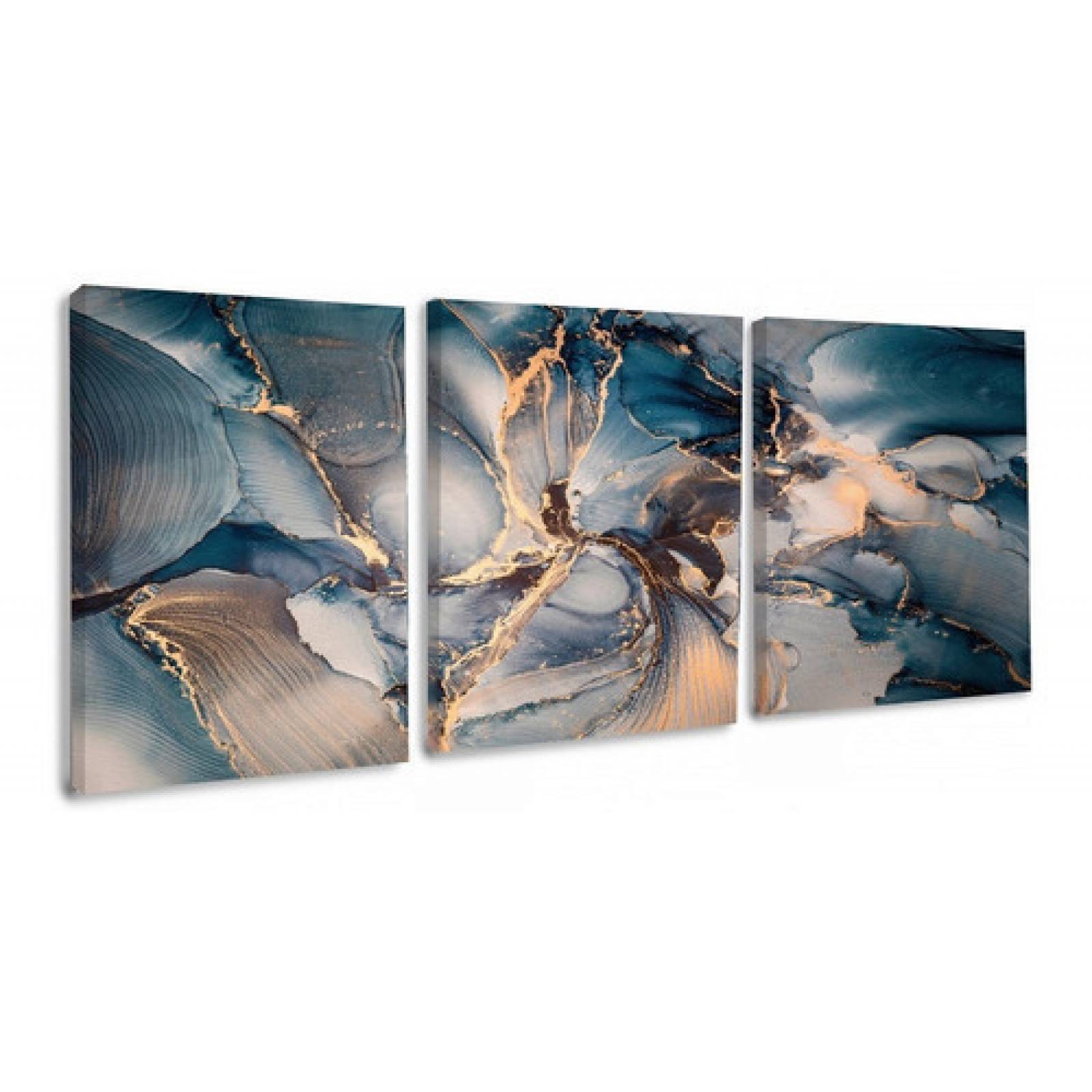 Cuadros Canvas Arte Abstracto Moderno Mármol Elegante Tríptico