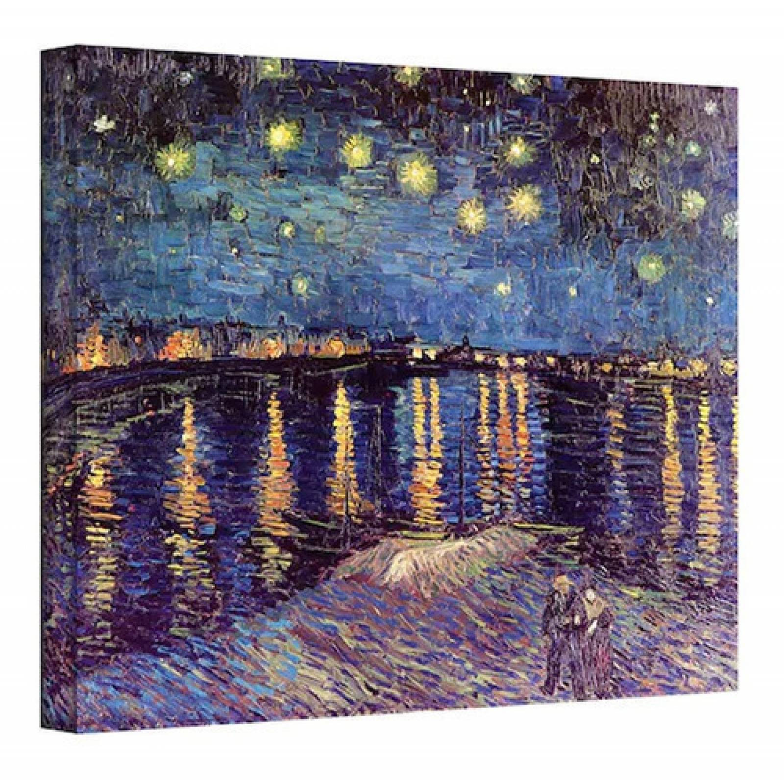 Cuadro Canvas Van Gogh Noche Estrellada Sobre El Rodano