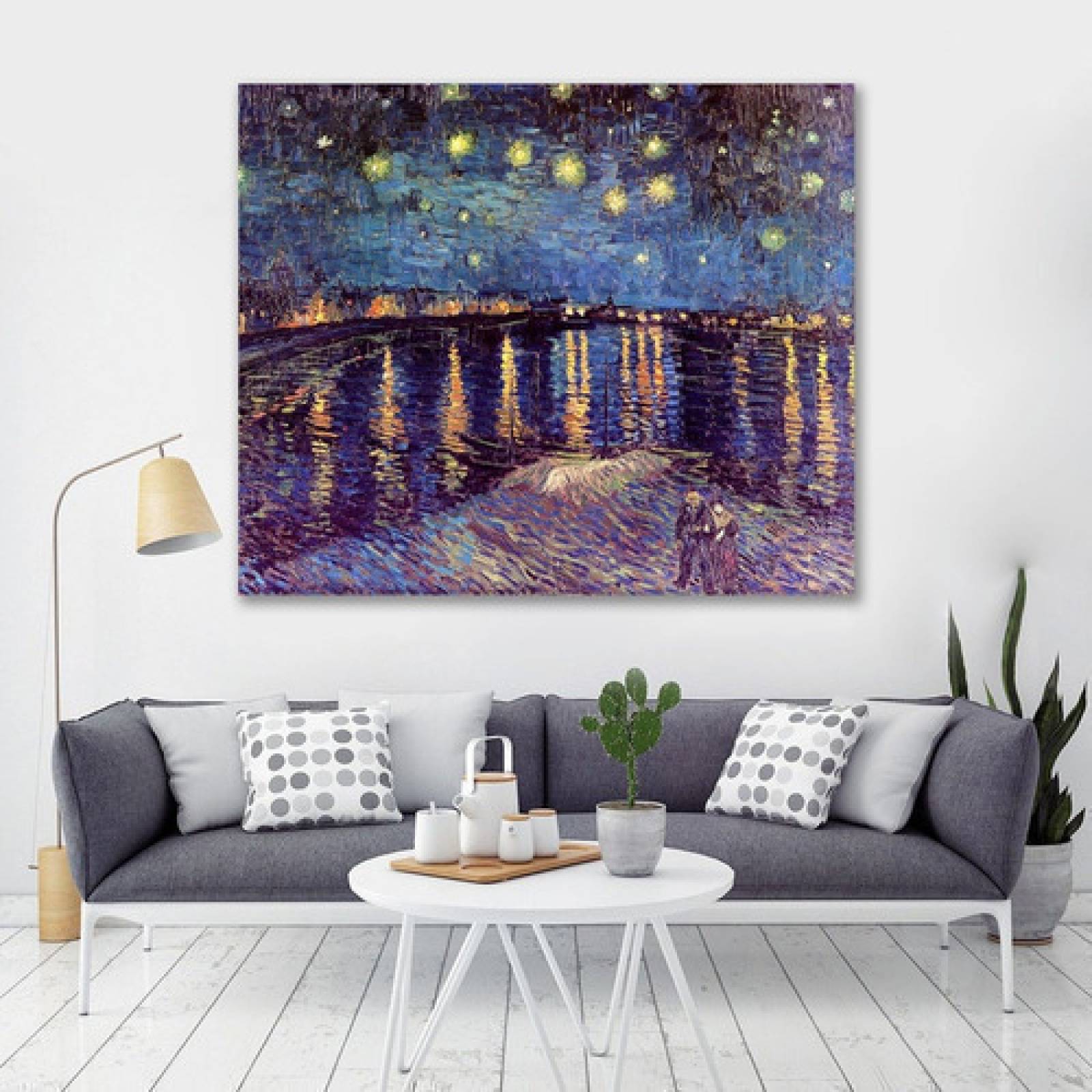 Cuadro Canvas Van Gogh Noche Estrellada Sobre El Rodano