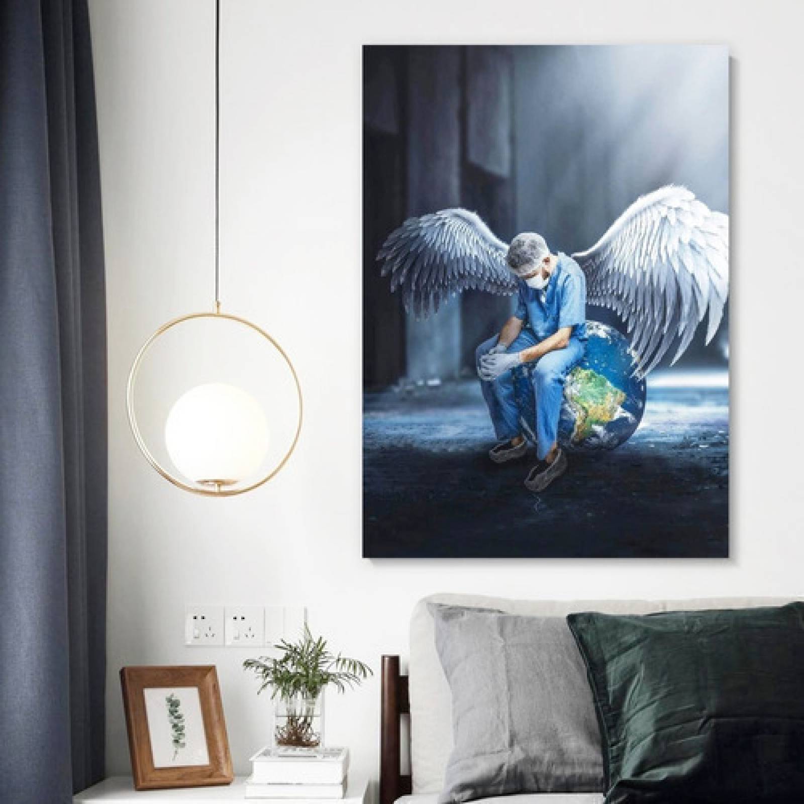 Cuadros Decorativo Consultorio Medico Regalo Doctor Angel 4k