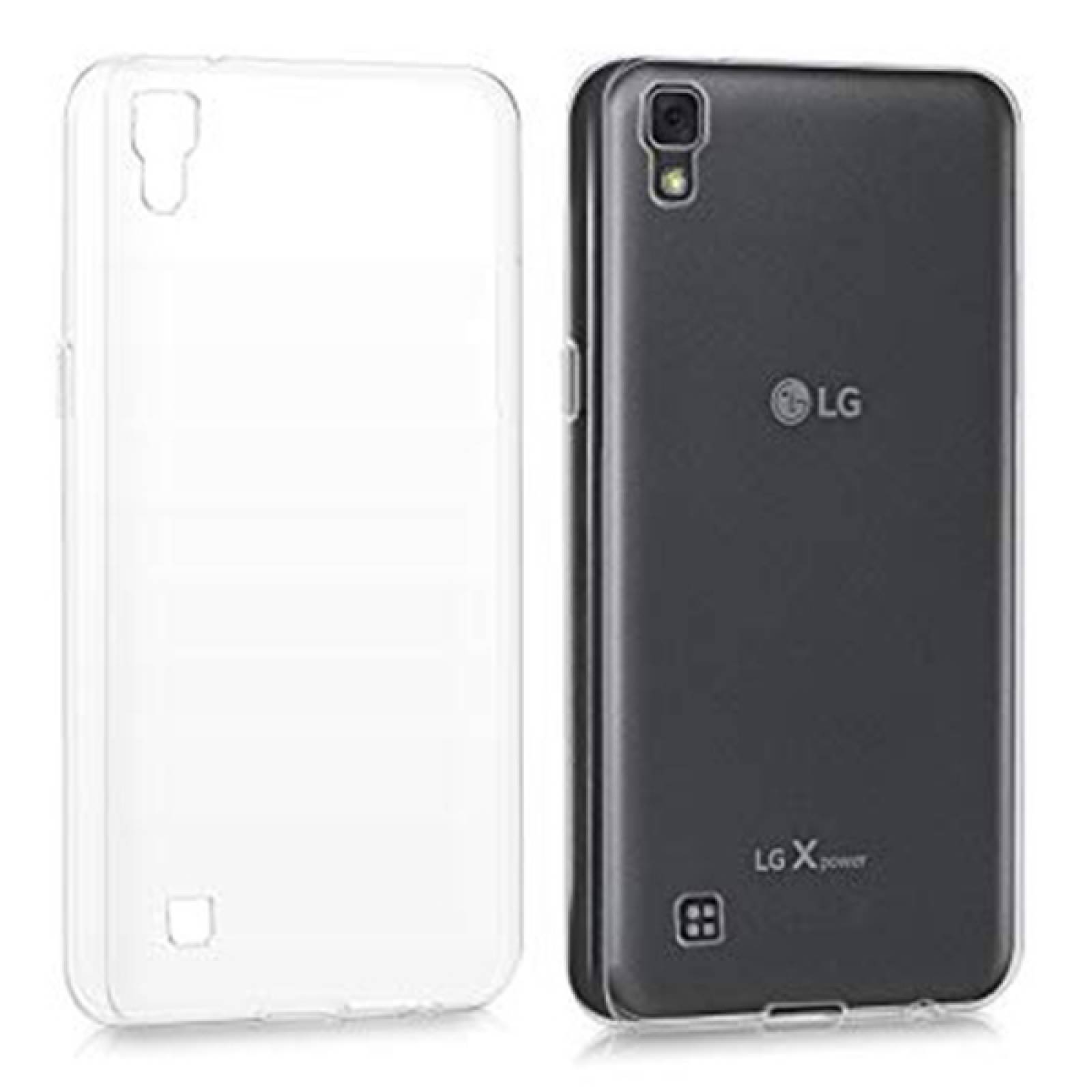 Funda de silicon Hit jelly para Lg X power Transparente