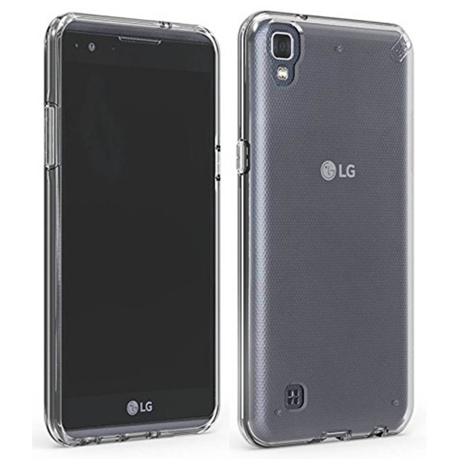 Funda de silicon Hit jelly para Lg X power Transparente