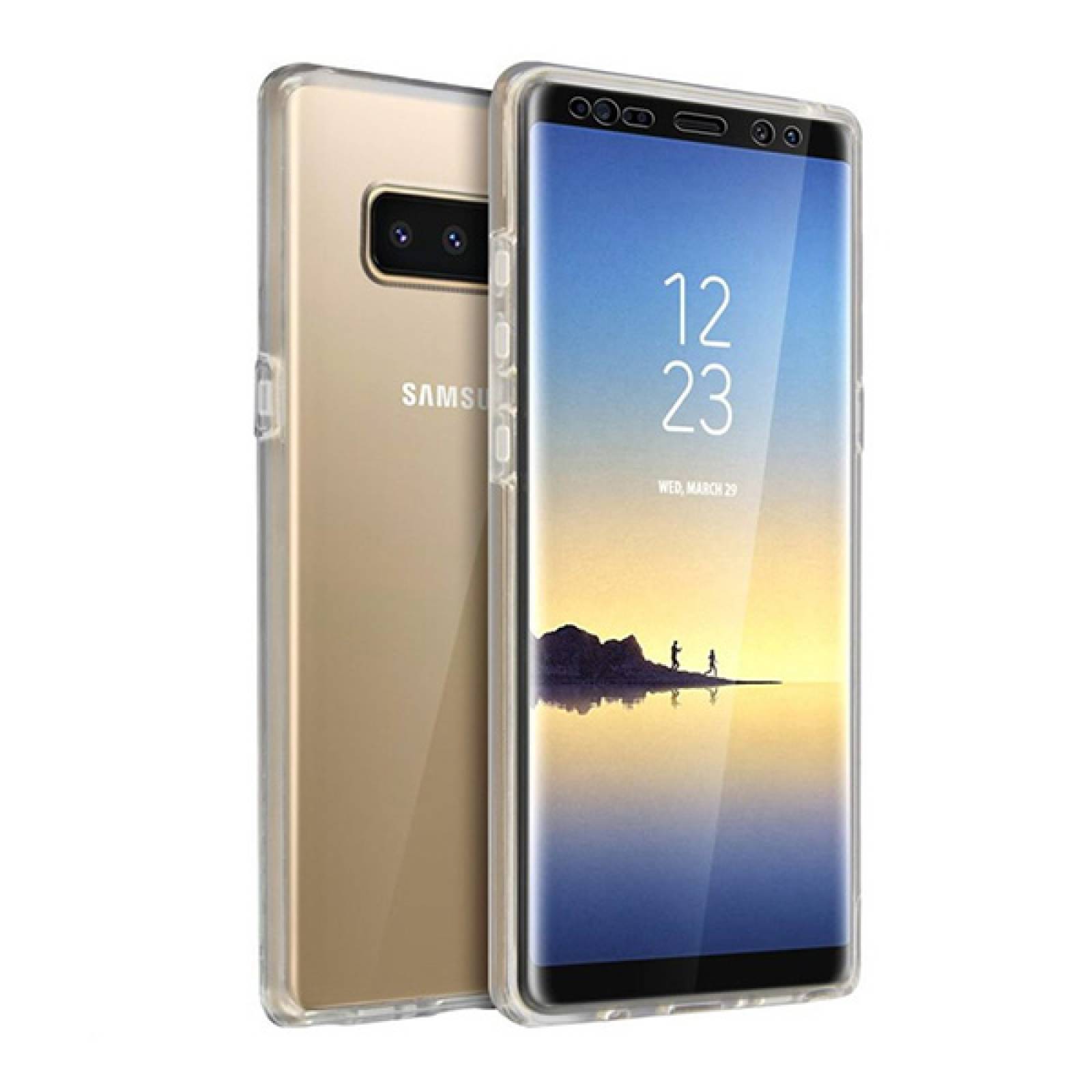 Funda de silicon Hit jelly para Samsung Galaxy Note 8 Transparente