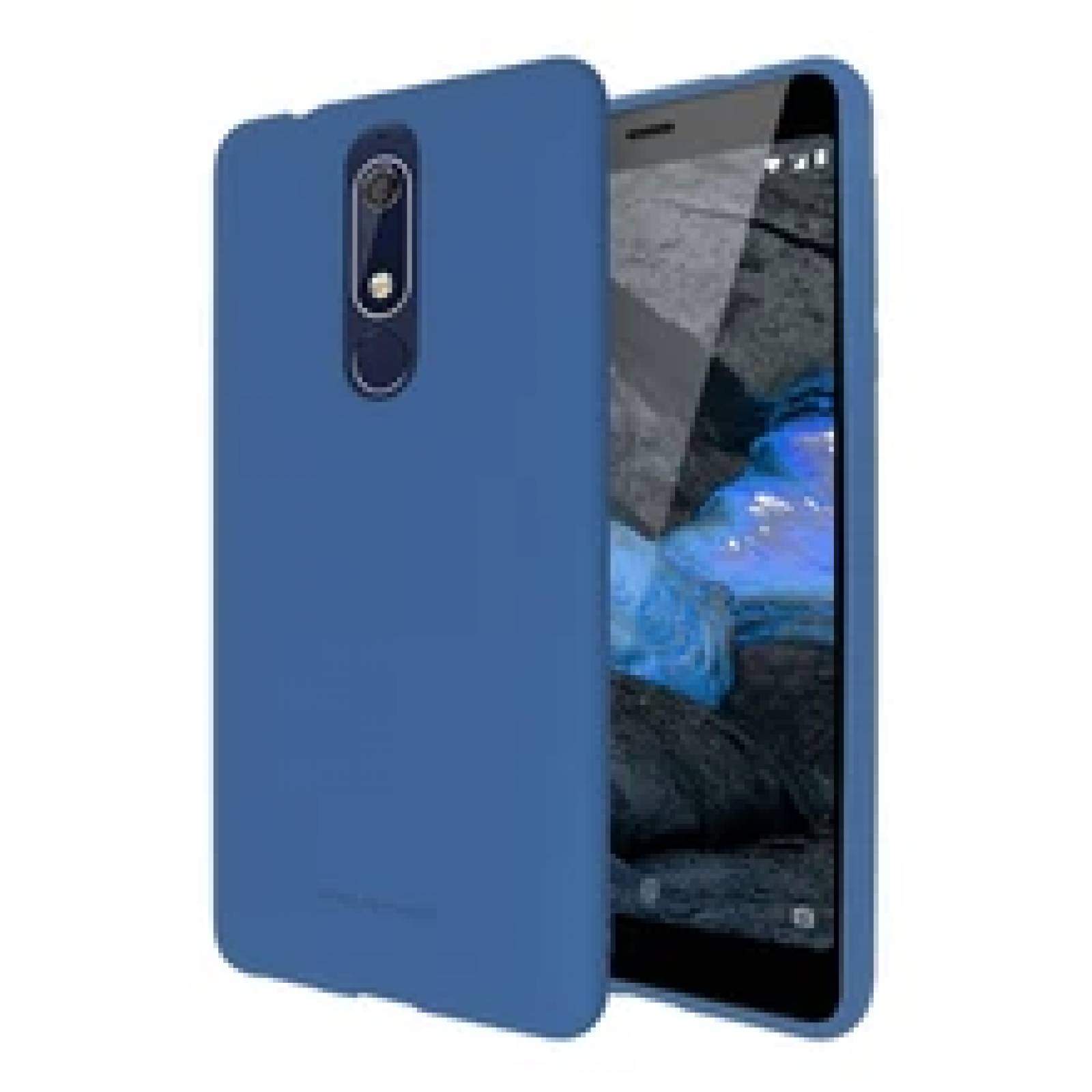 Funda Molan Cano Case De Silicon Suave Para Nokia 5.1 Azul