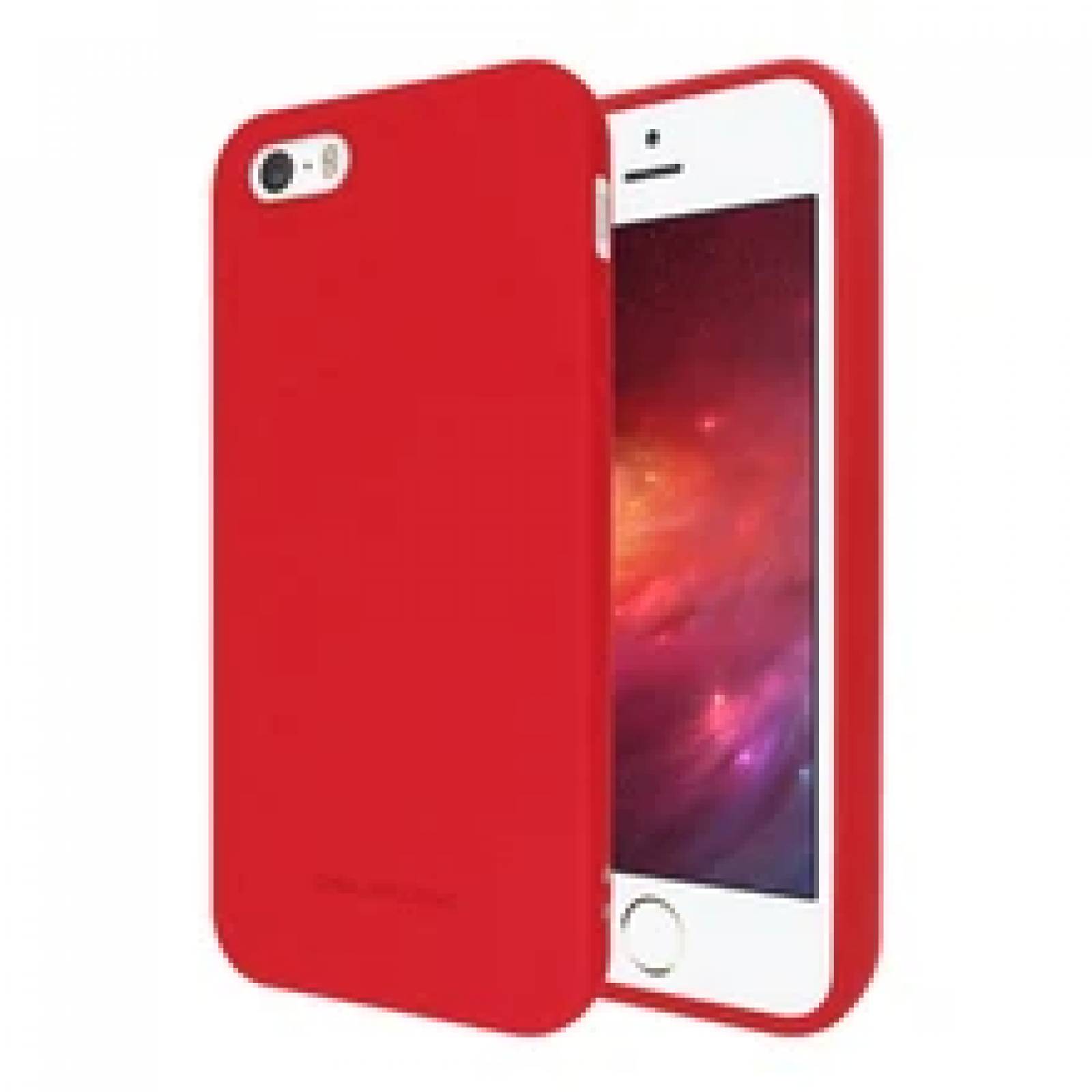 Funda Molan Cano Case De Silicon Suave Para Iphone 5 y SE Rojo