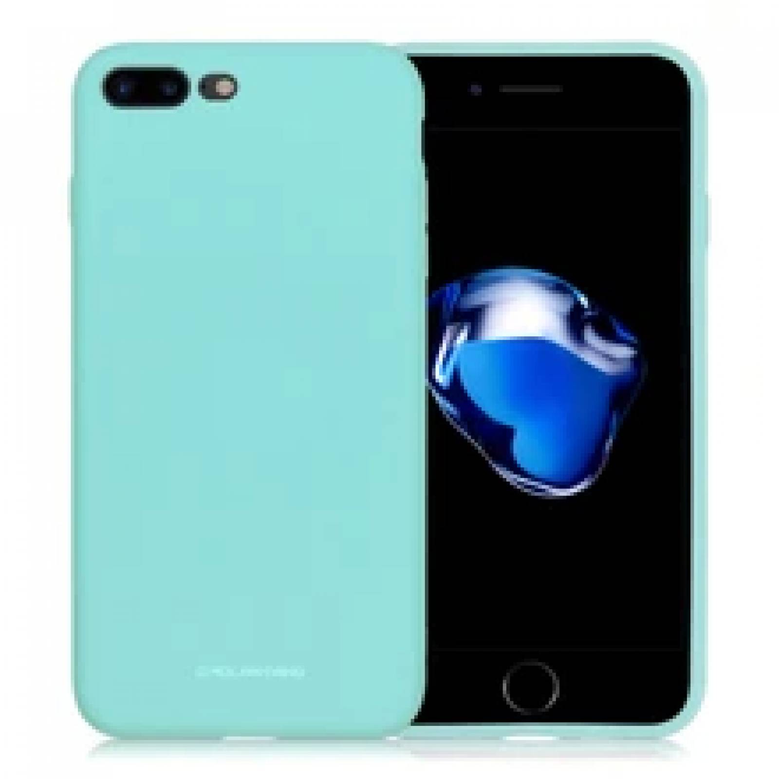 Funda Molan Cano Case De Silicon Suave Para Iphone 7 | 8 Plus Sin Orificio Menta