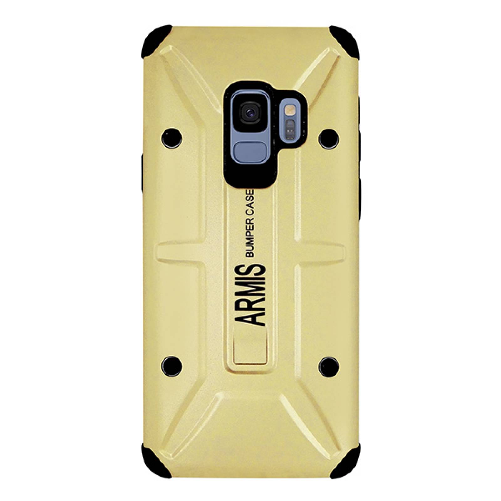 Funda Atti Armis Doble Capa Para Samsung S9 Dorado