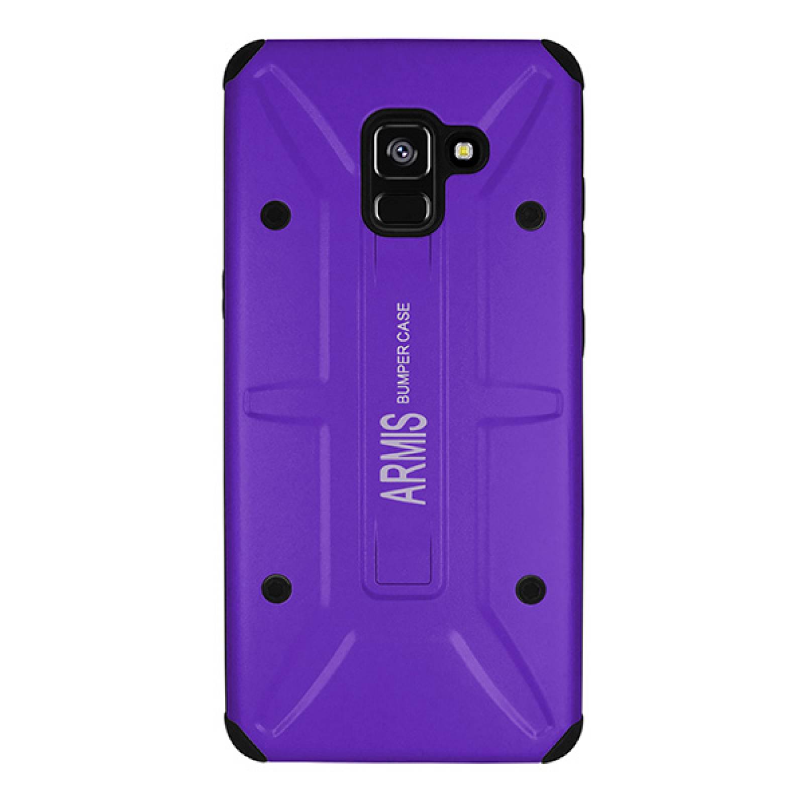 Funda Atti Armis Doble Capa Para Samsung A8 Plus Morado