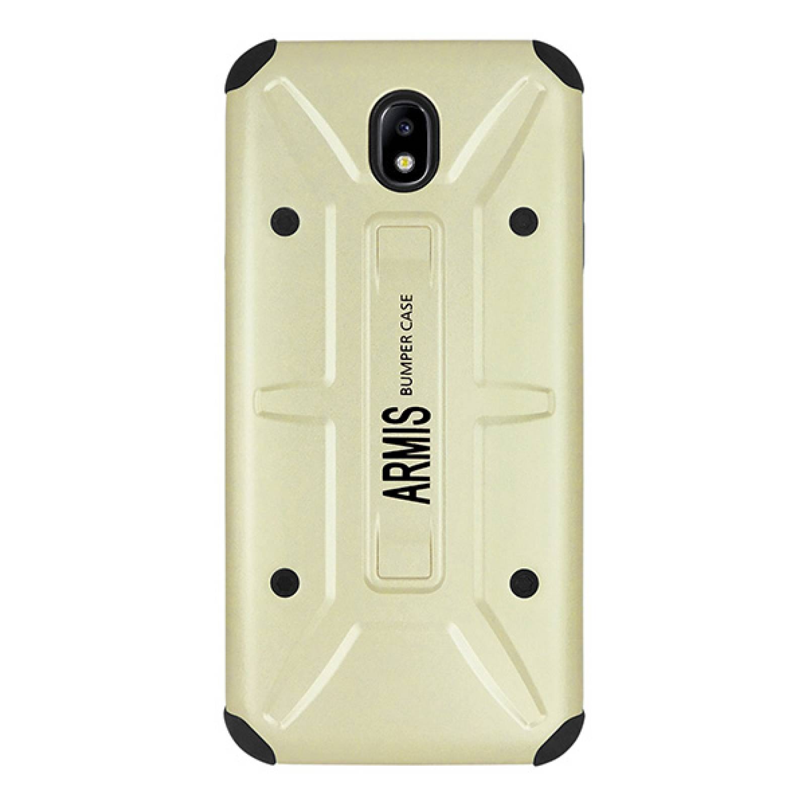 Funda Atti Armis Doble Capa Para Samsung J7 Pro Dorado