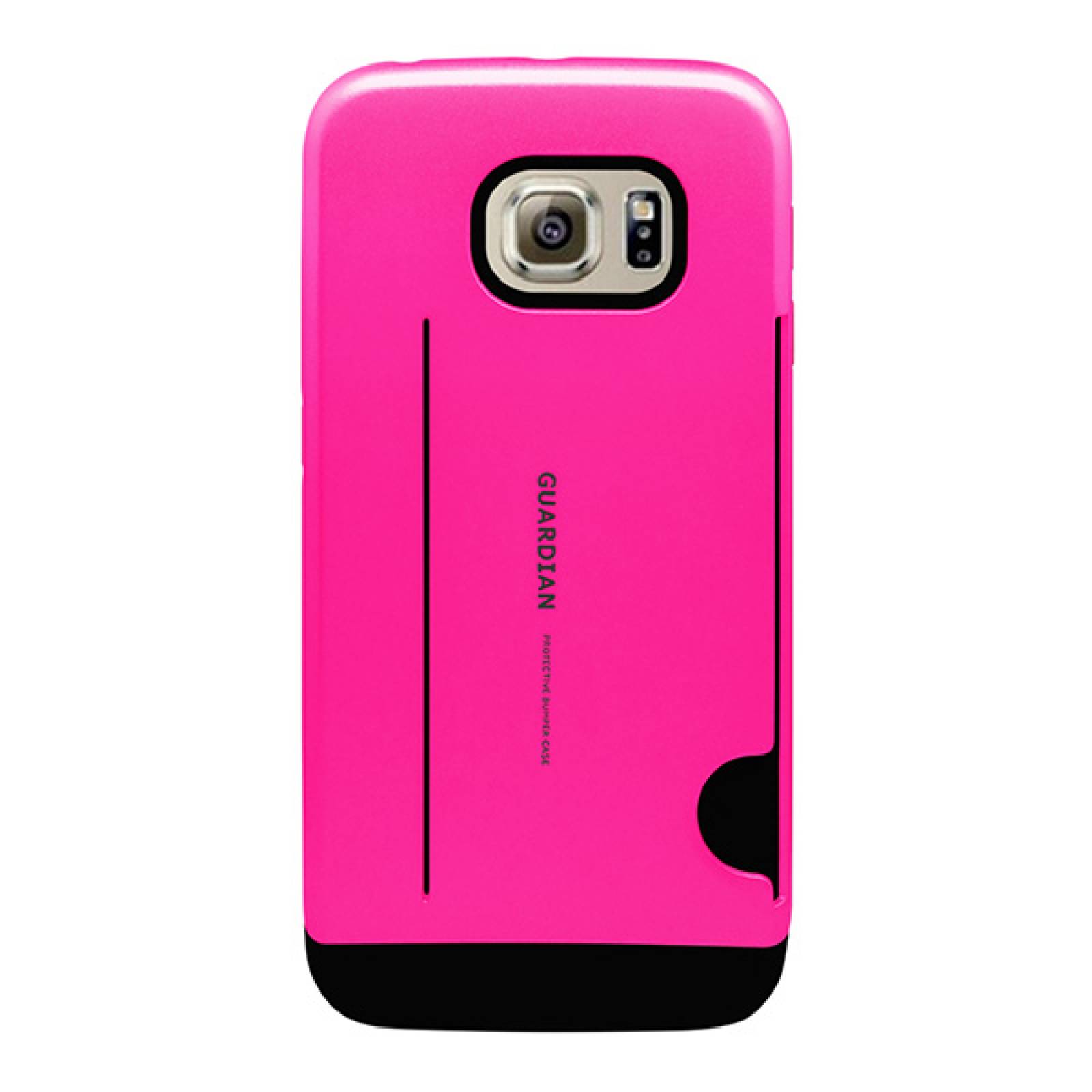 Funda tarjetero Guardian para Samsung Galaxy S6 edge Fucsia
