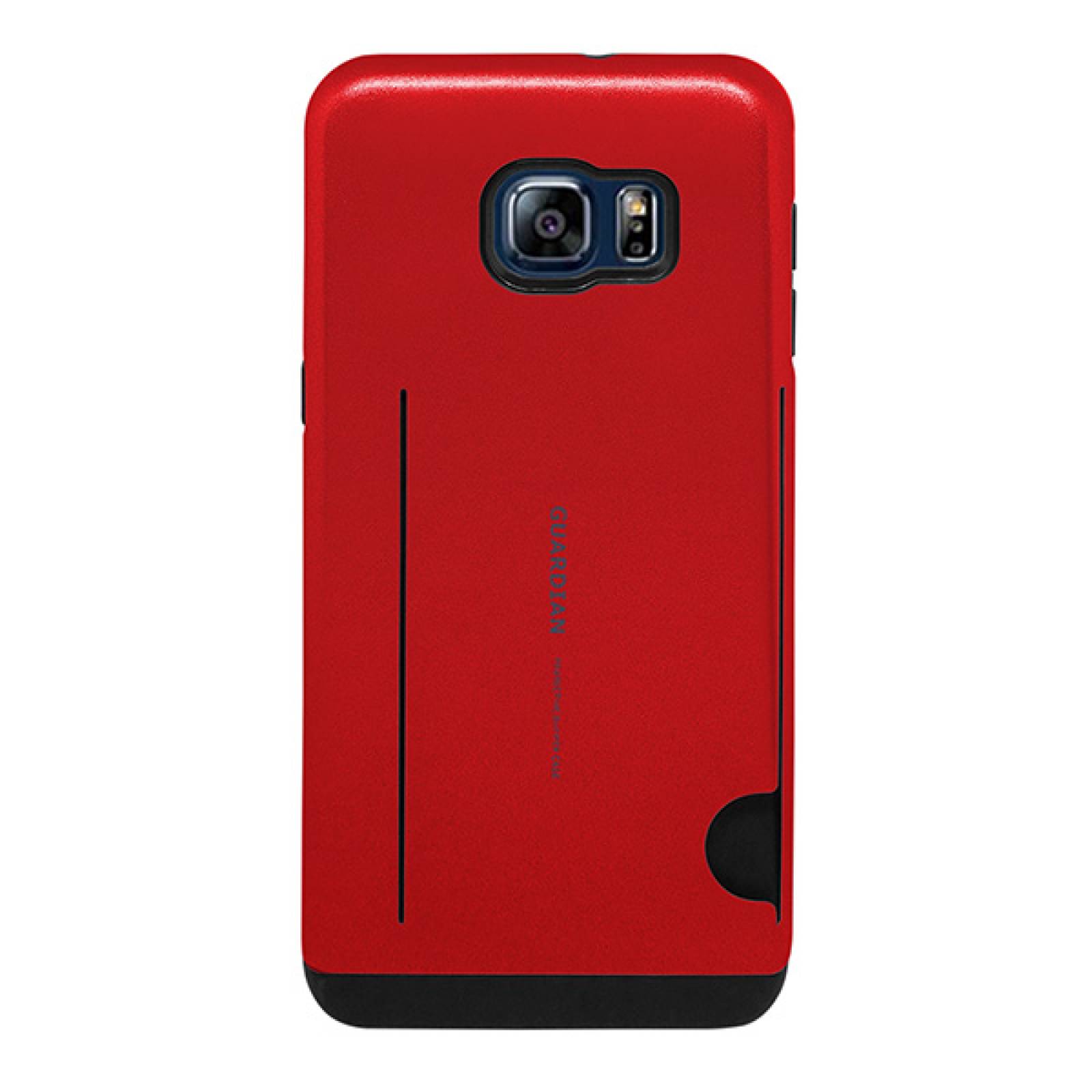 Funda tarjetero Guardian para Samsung Galaxy S6 edge plus Rojo