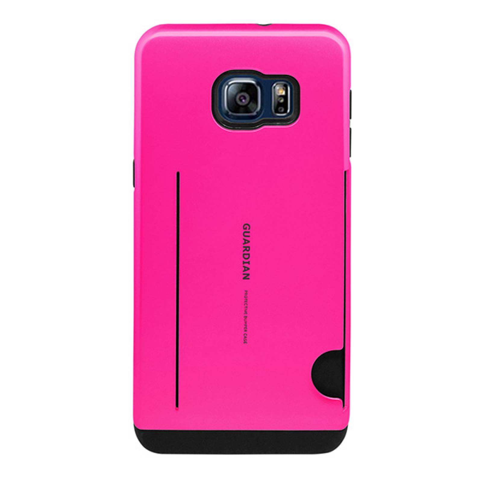 Funda tarjetero Guardian para Samsung Galaxy S6 edge plus Fucsia