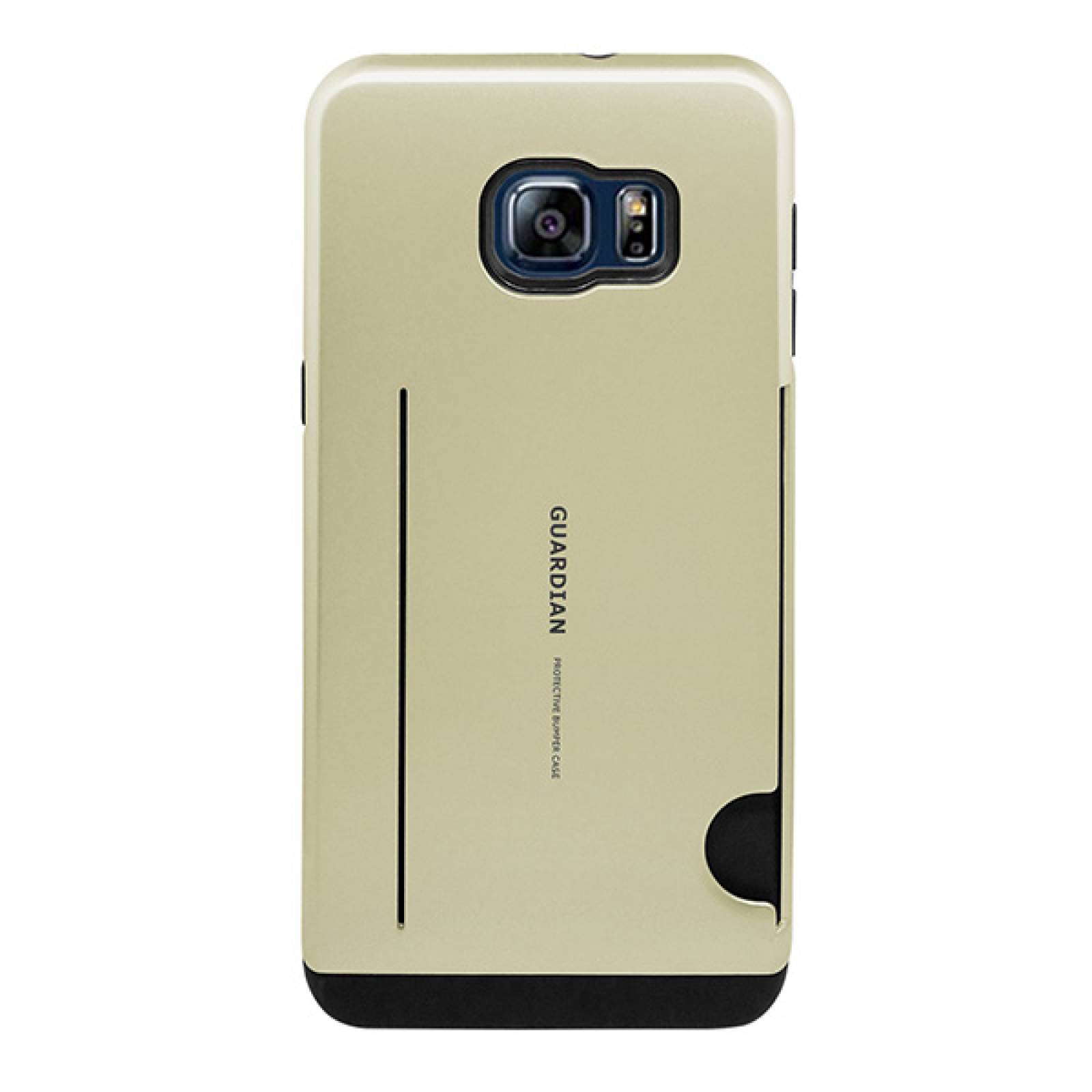 Funda tarjetero Guardian para Samsung Galaxy S6 edge plus Dorado