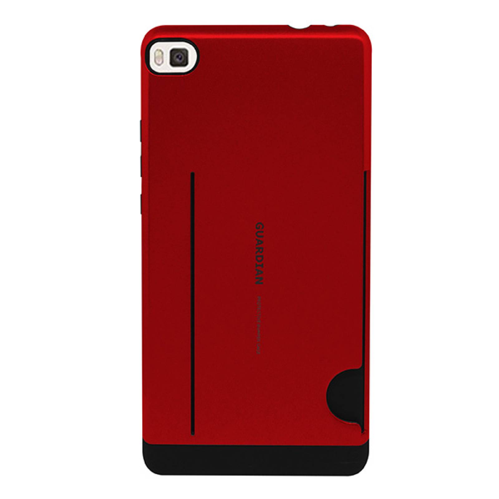 Funda tarjetero Guardian para Huawei P8 Rojo