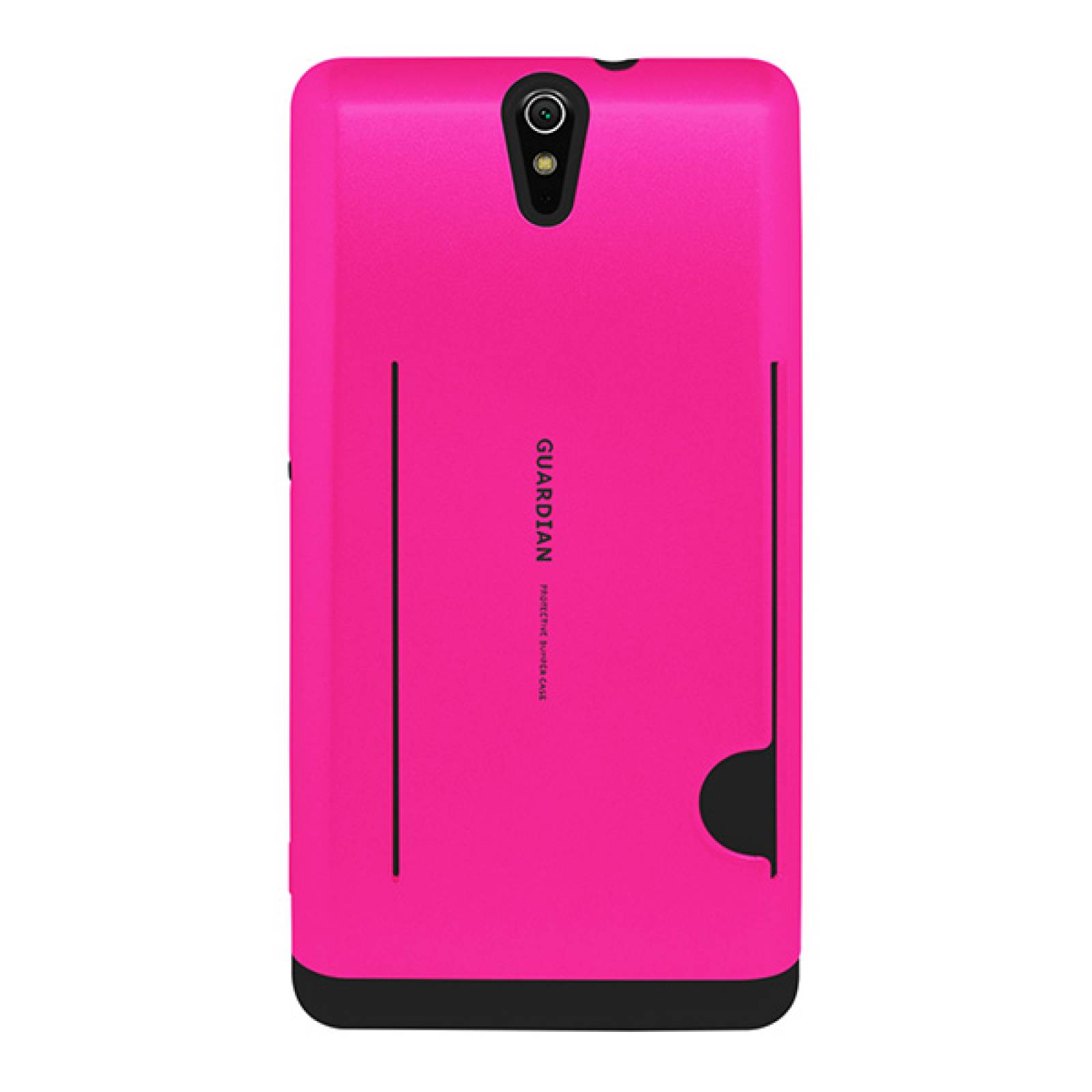 Funda tarjetero Guardian para Sony Xperia C5 ultra Fucsia