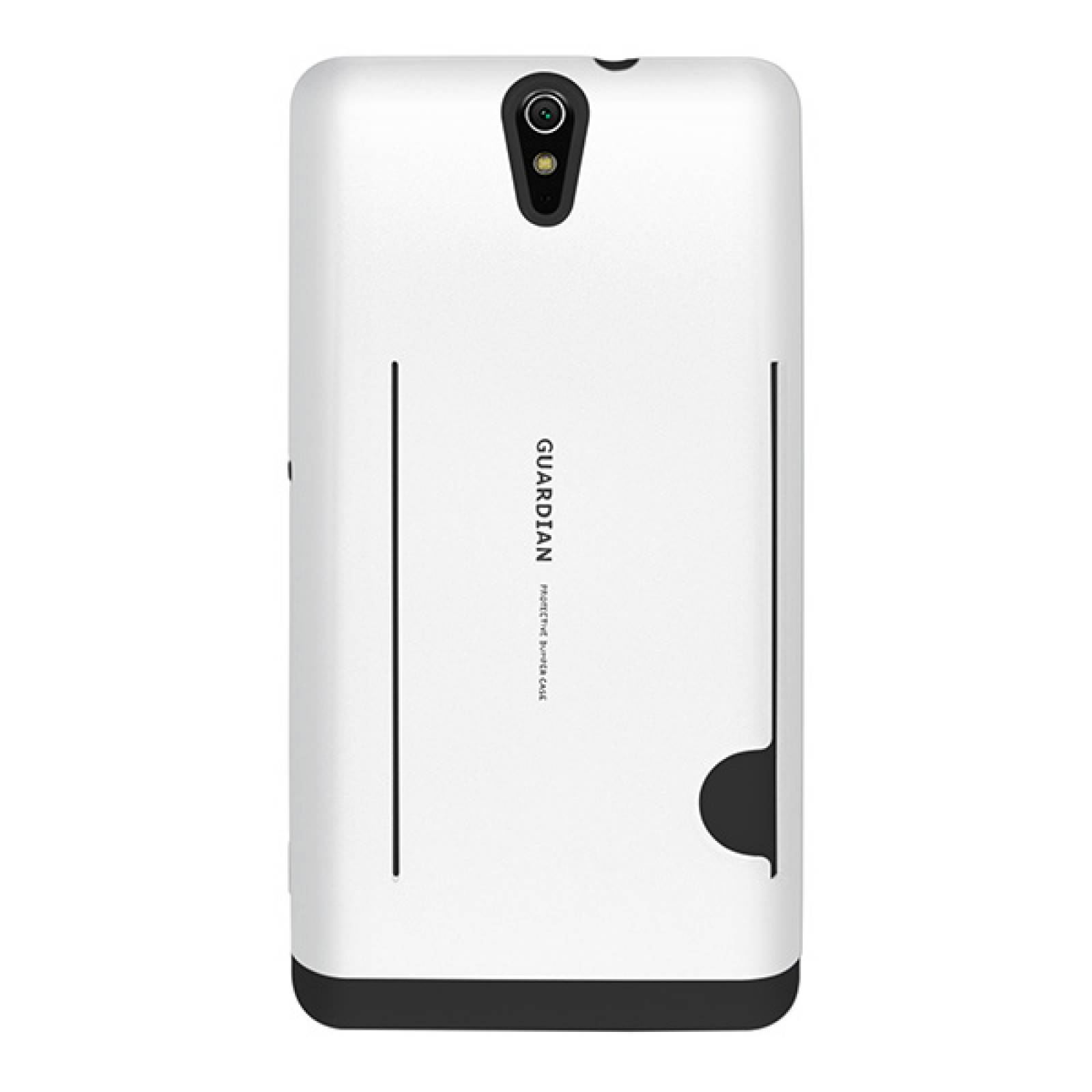 Funda tarjetero Guardian para Sony Xperia C5 ultra Blanco