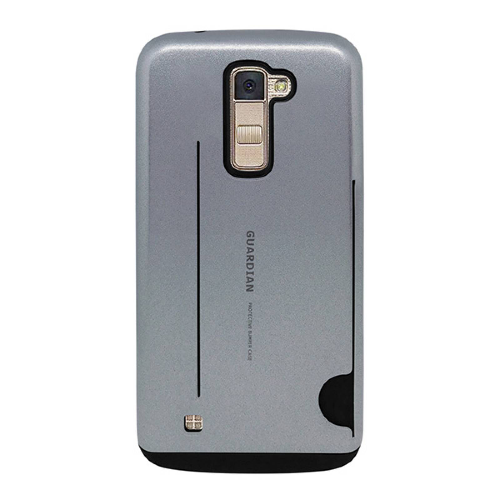 Funda tarjetero Guardian para Lg Q10 - K10 Gris