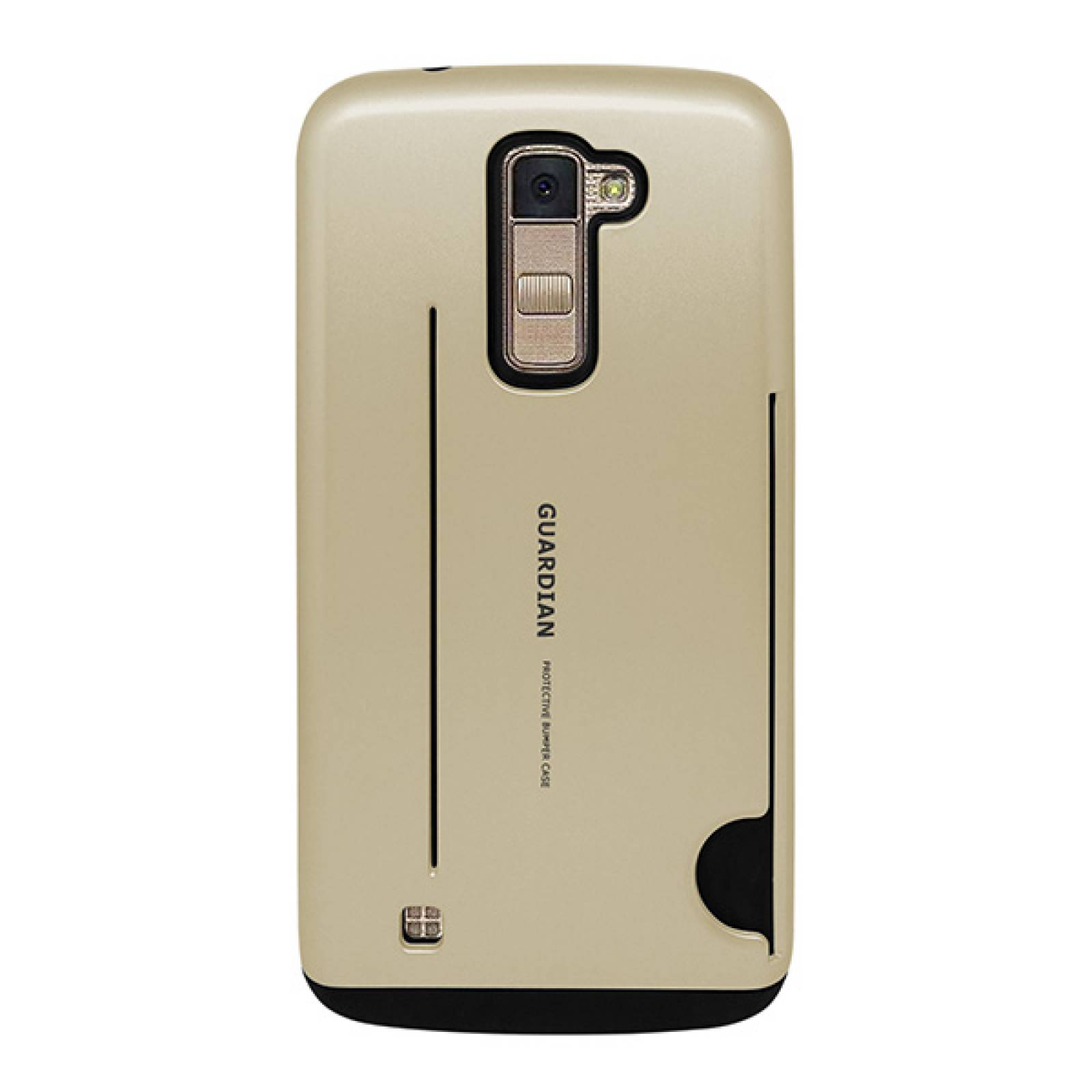 Funda tarjetero Guardian para Lg Q10 - K10 Dorado