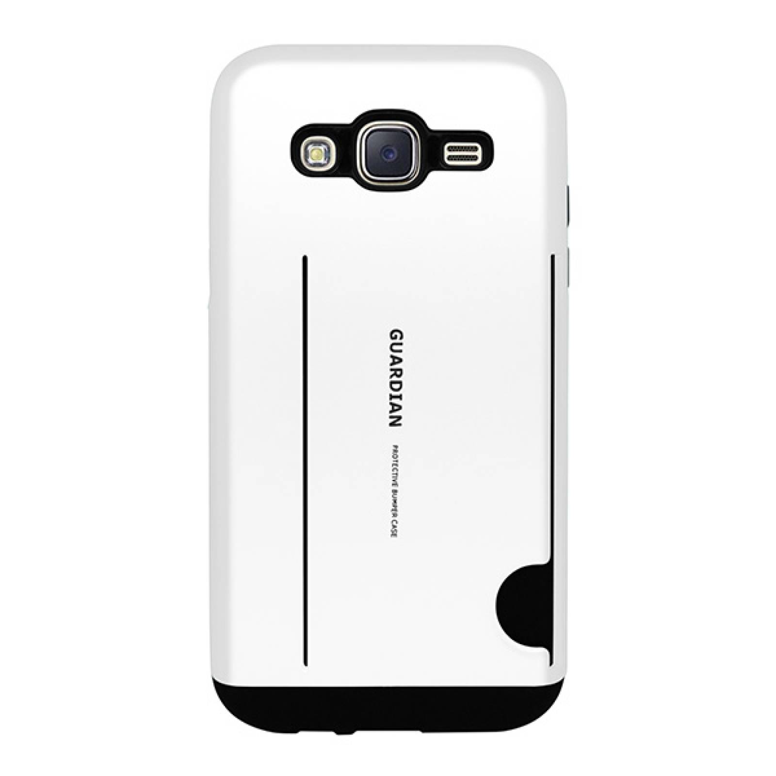 Funda tarjetero Guardian para Samsung Galaxy J5 Blanco