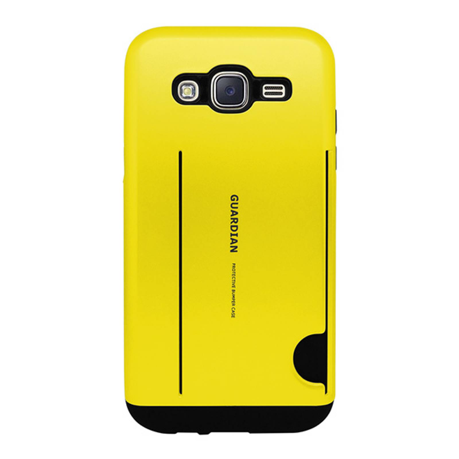 Funda tarjetero Guardian para Samsung Galaxy J5 Amarillo