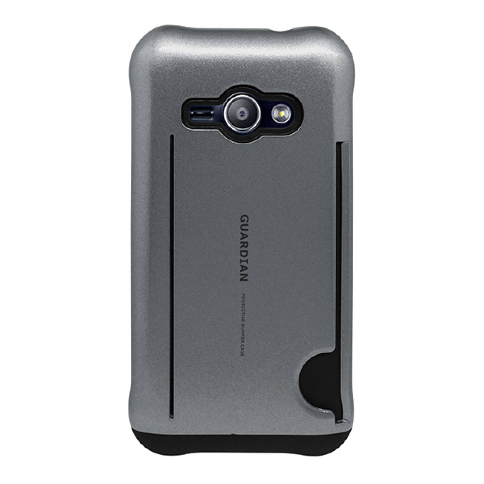 Funda tarjetero Guardian para Samsung Galaxy J1 ace Gris