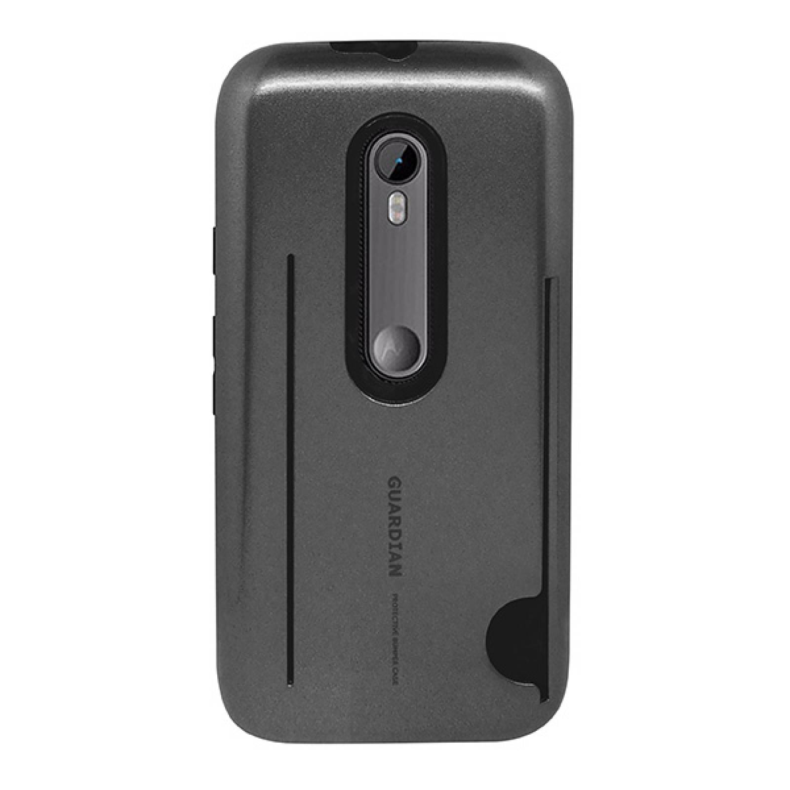 Funda tarjetero Guardian para Motorola Moto G3 Gris