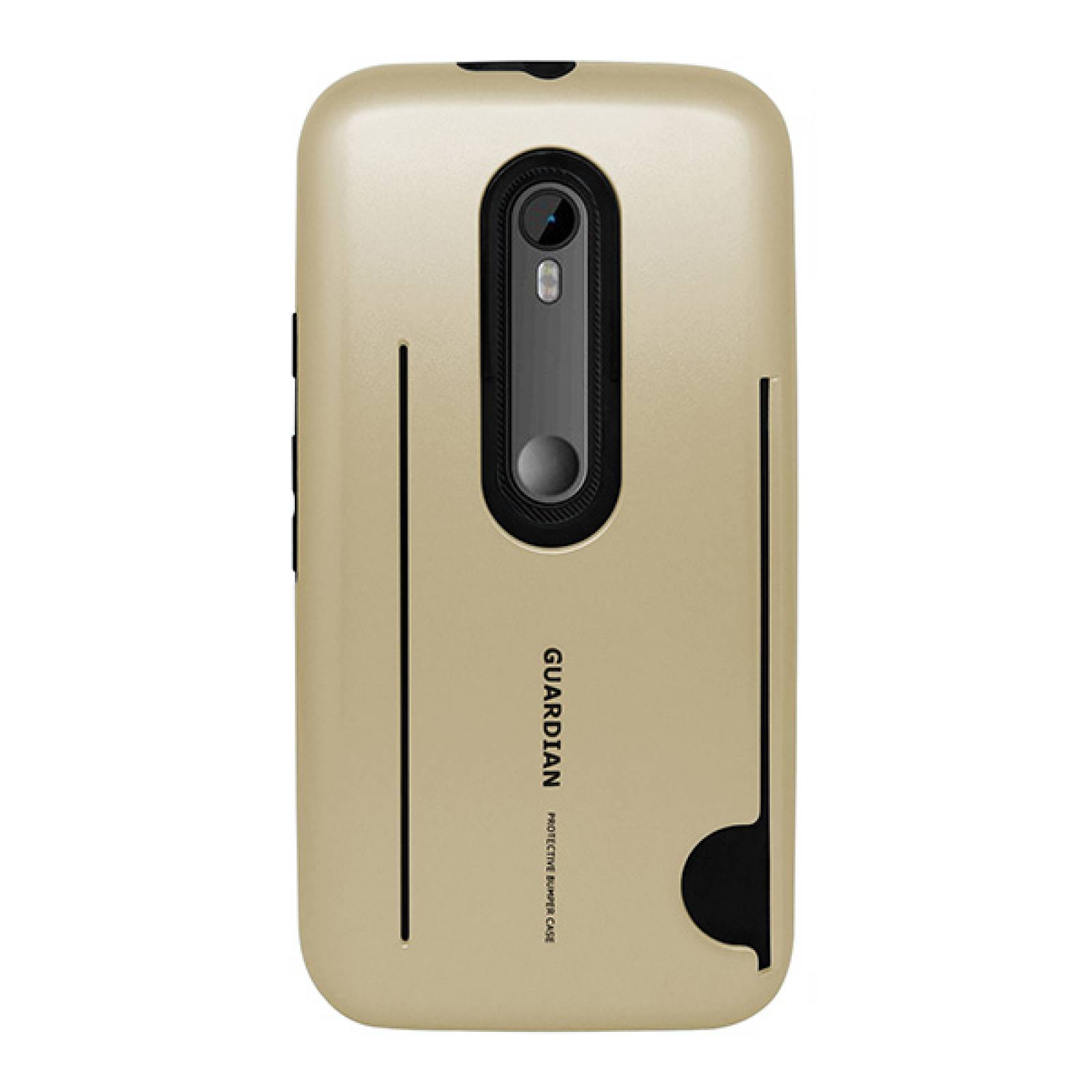 Funda tarjetero Guardian para Motorola Moto G3 Dorado