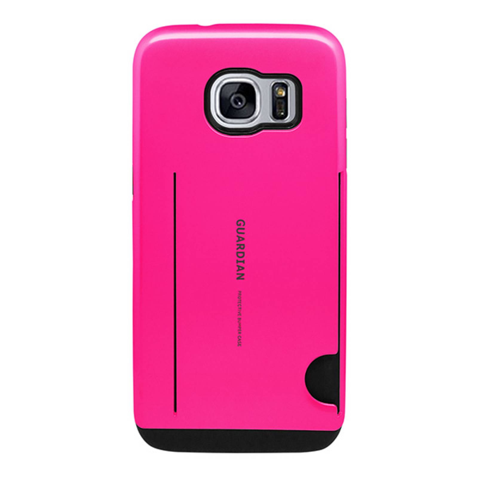 Funda tarjetero Guardian para Samsung Galaxy S7 edge Fucsia