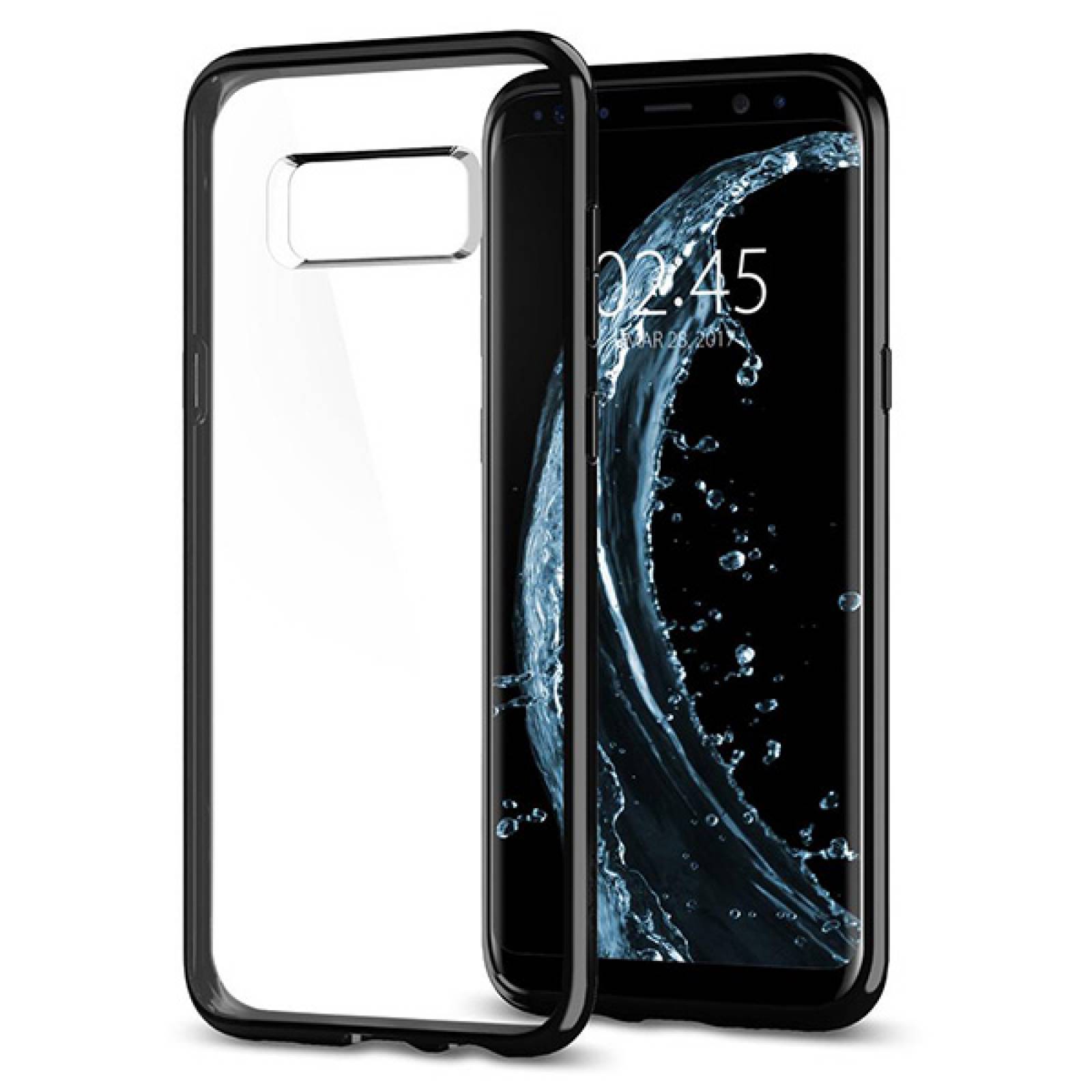 Funda Spigen Ultra Hybrid para Samsung Galaxy S8 Transparente contorno negro