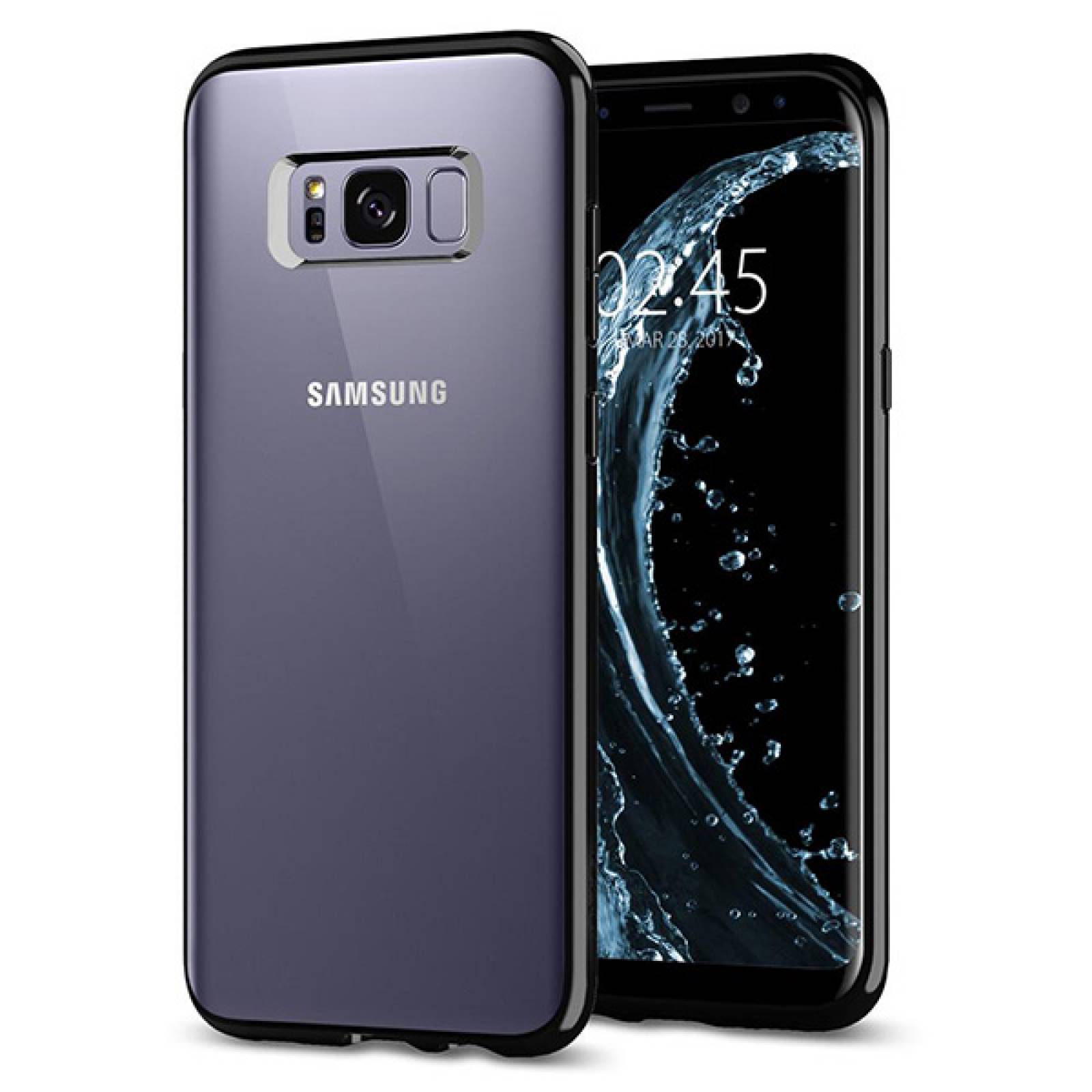 Funda Spigen Ultra Hybrid para Samsung Galaxy S8 Transparente contorno negro