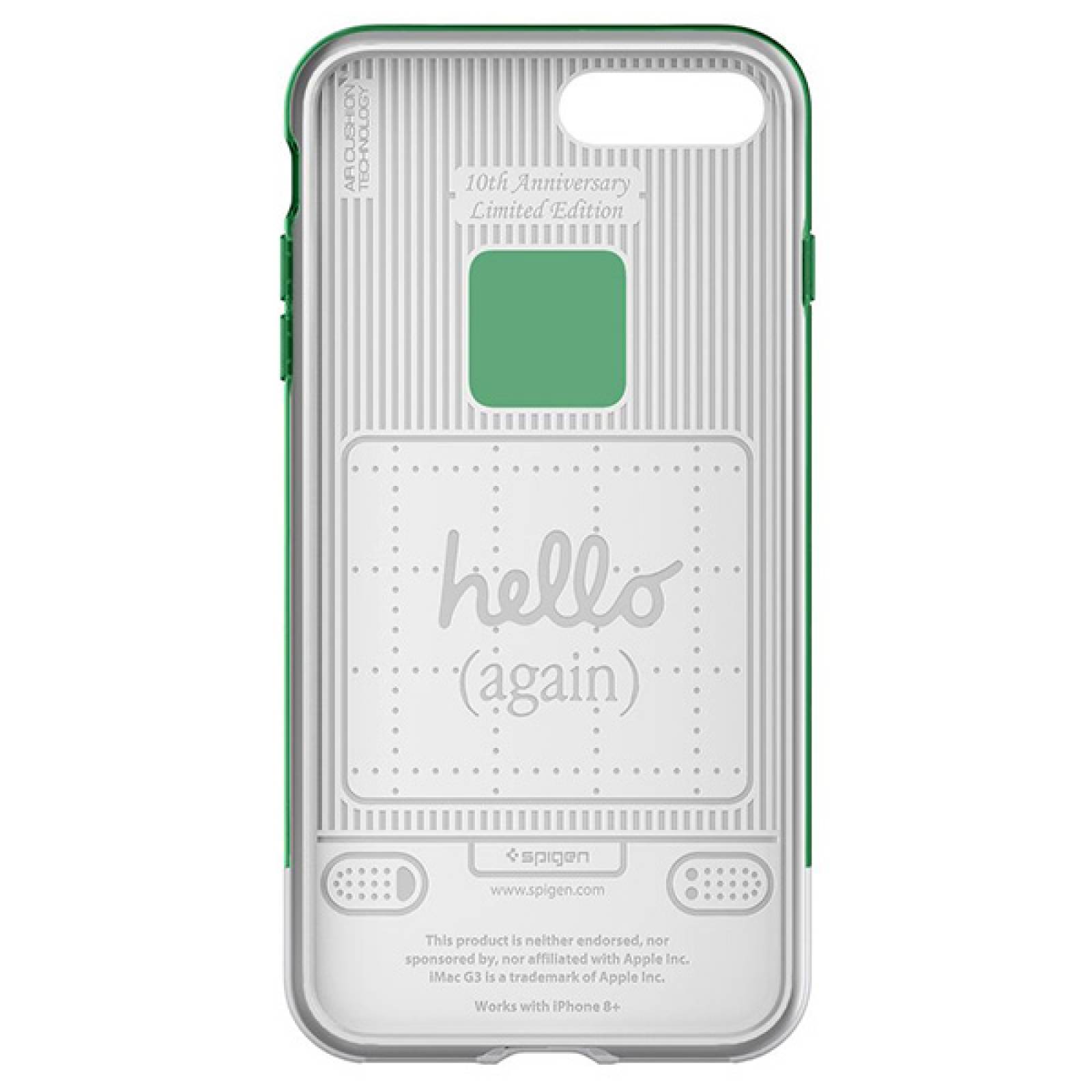 Funda Spigen Classic C1 para iPhone 7 / 8 plus Verde vandera