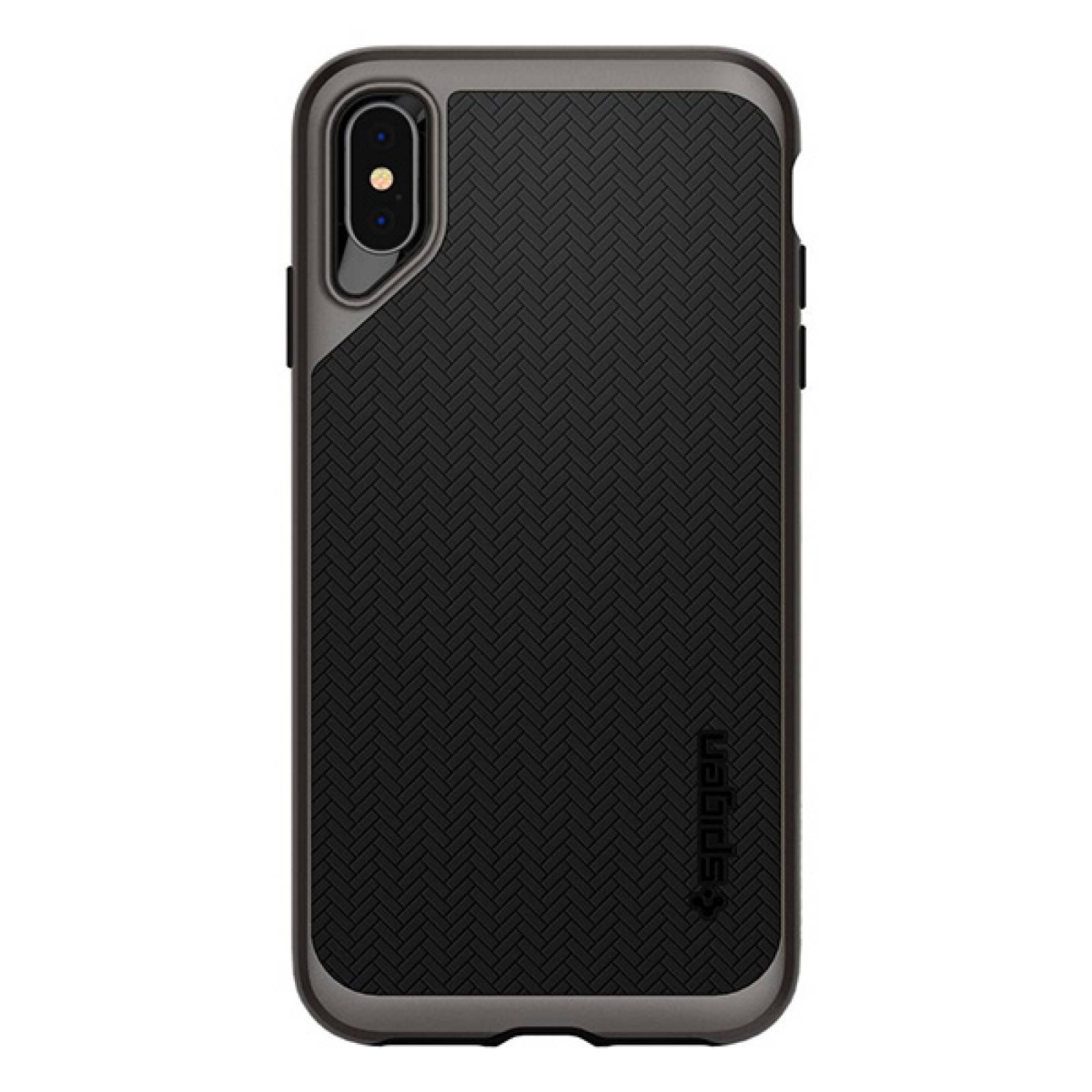 Funda Spigen Neo Hybrid para iPhone Xs max Negro contorno gris