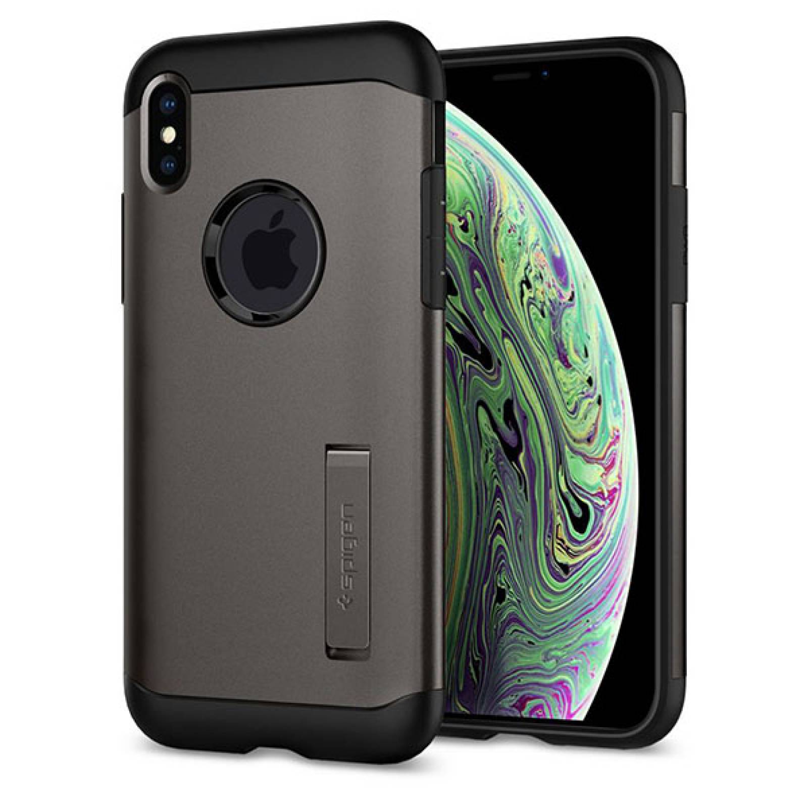 Funda Spigen Slim Armor para iPhone X / Xs Gris