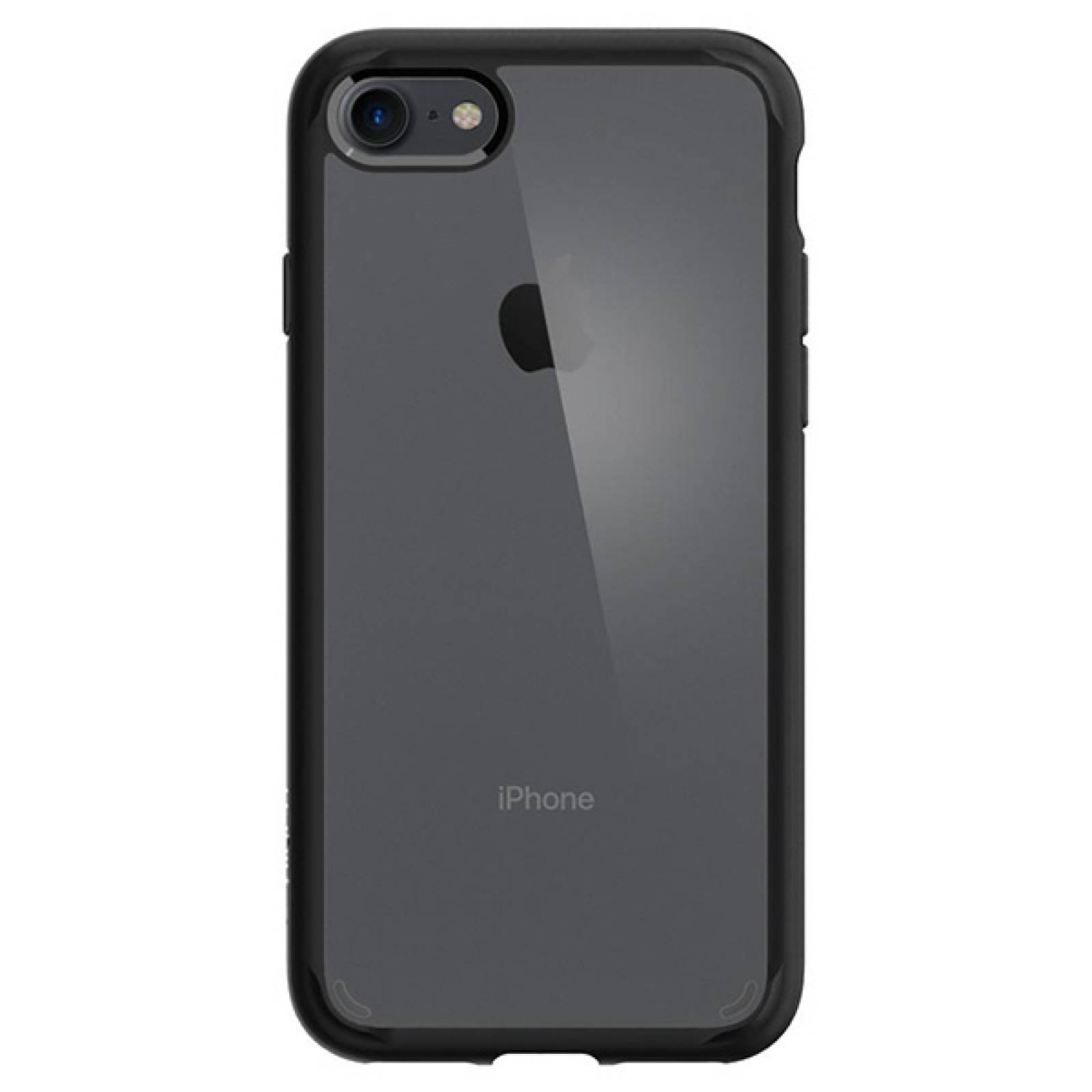 Funda Spigen Ultra Hybrid 2 para iPhone 7 / 8 / Se 2020 Transparente contorno negro