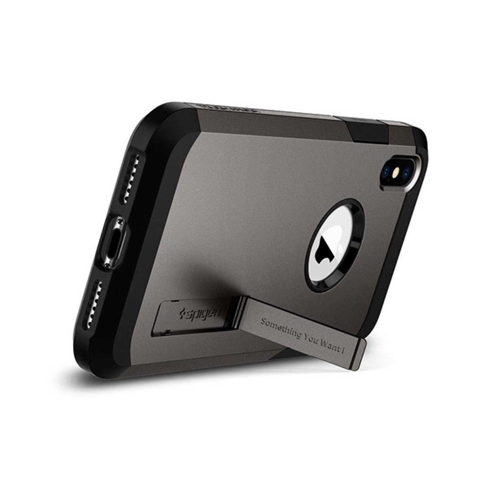 Funda Spigen Tough Armor para iPhone Xs max Gunmetal