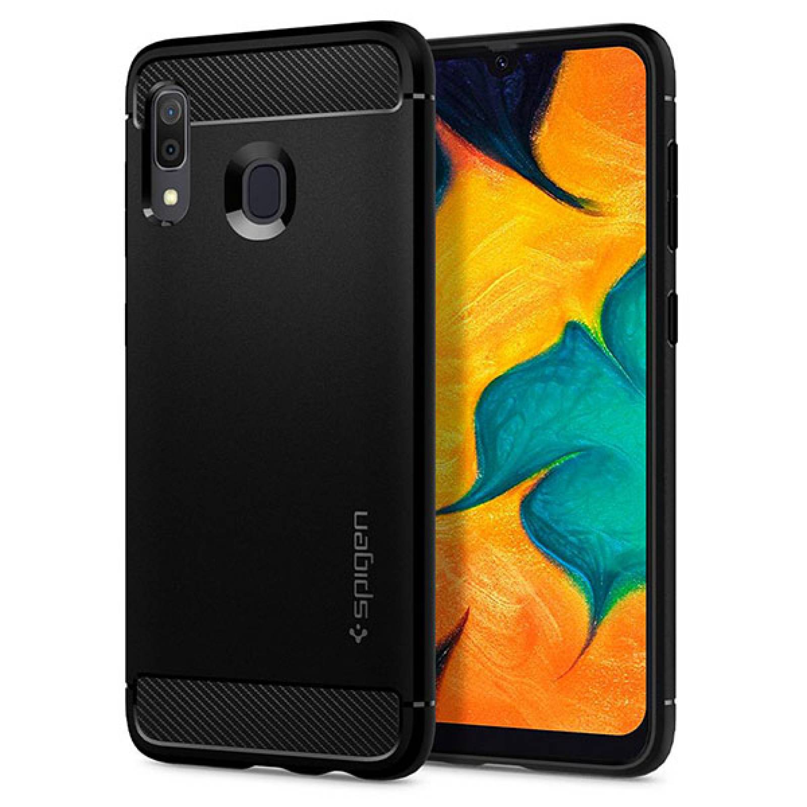 Funda Spigen Rugged Armor para Samsung Galaxy A30 Matte black