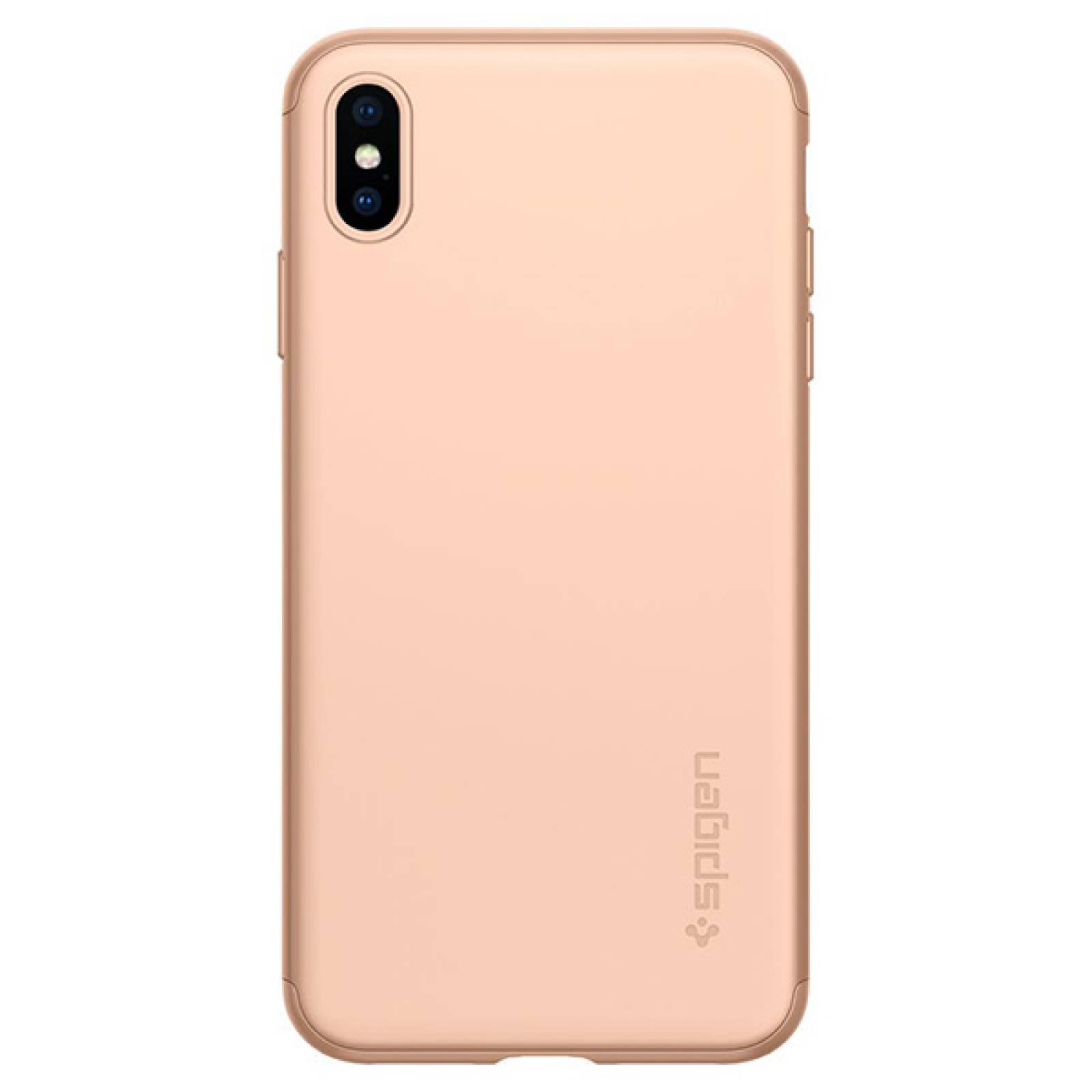 Funda Spigen Thin Fit 360 para iPhone XS max Rose gold