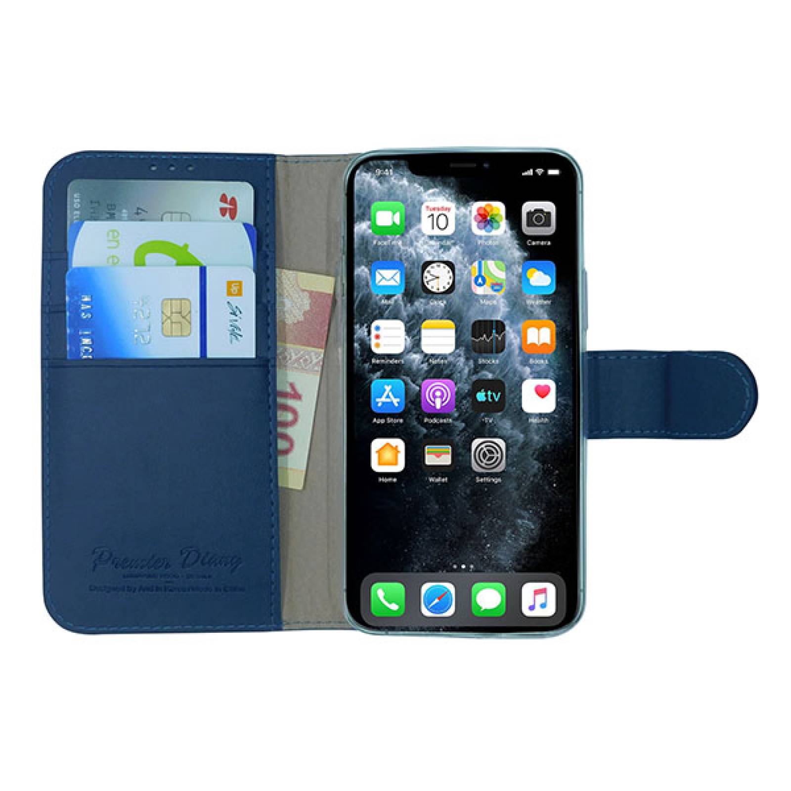 Funda Atti Premier Diary Tipo Cartera Para Huawei Gw Metal Color Azul