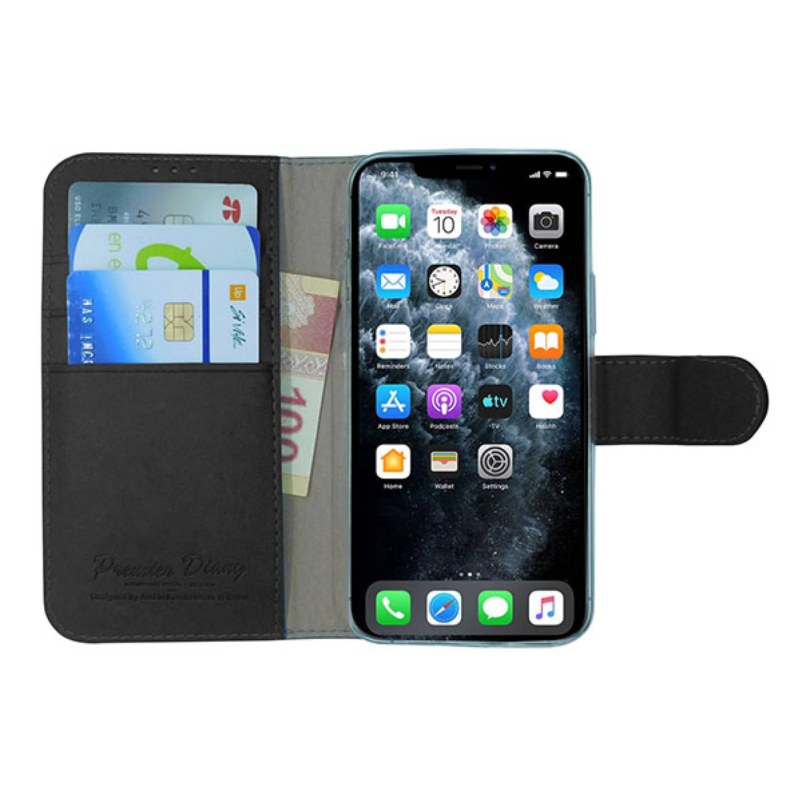 Funda Atti Premier Diary Tipo Cartera Para Huawei G Elite Plus Color Negro