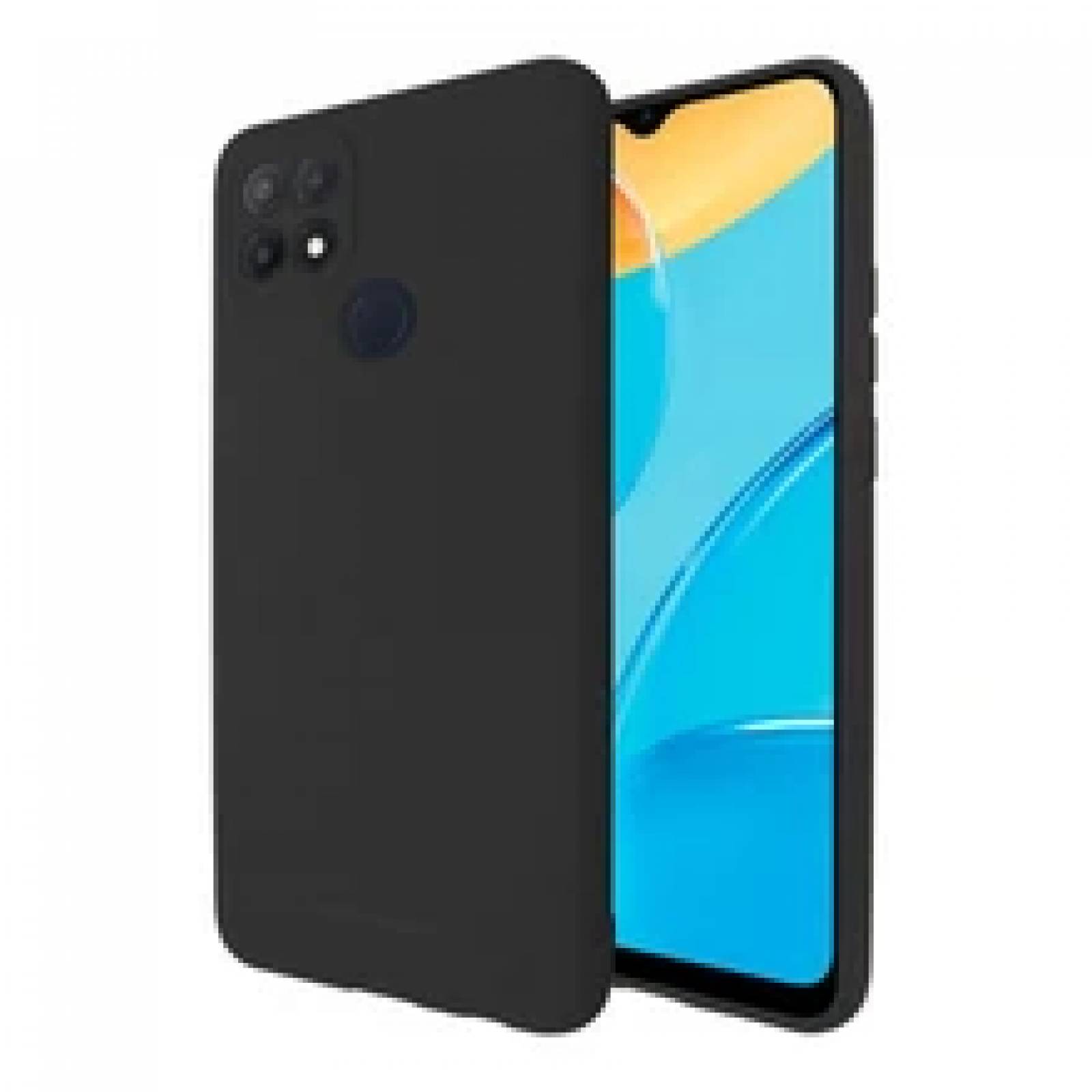 Funda Molan Cano Case De Silicon Suave Para Oppo A15 Negro