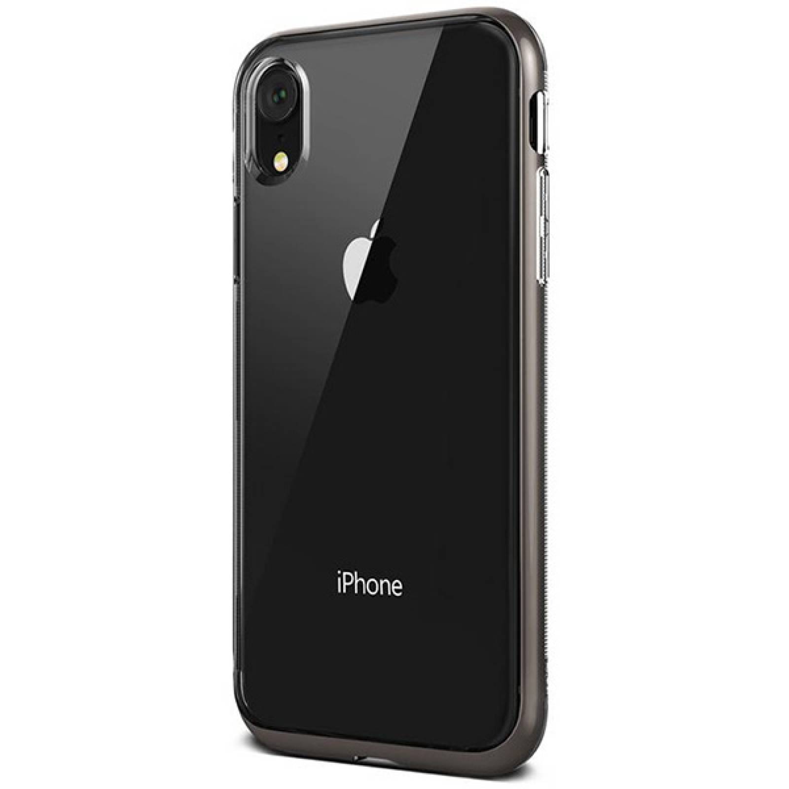 Funda VRS Crystal Bumper para Iphone XR Transparente Contorno Negro