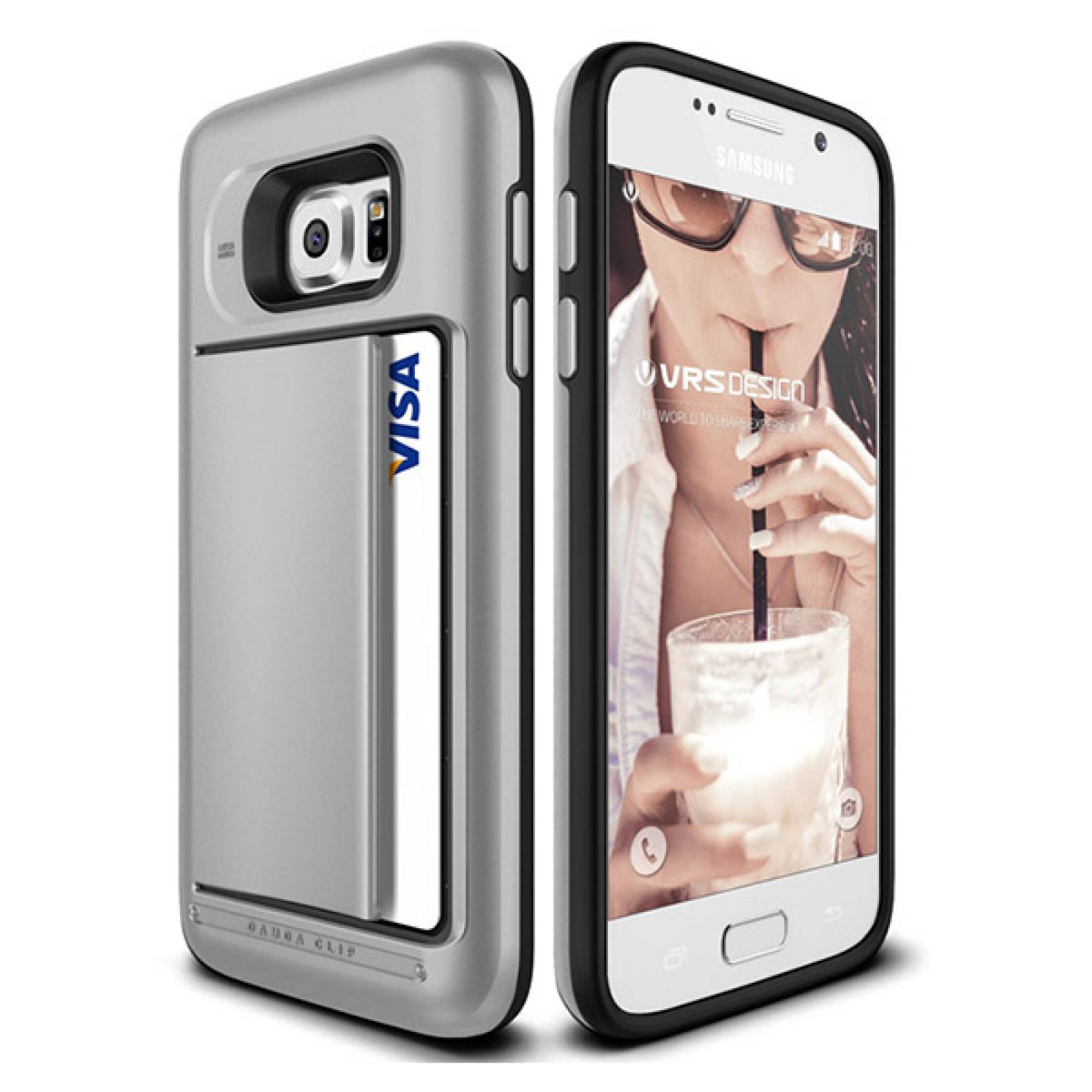 Funda VRS Damda Clip para Samsung S7 Edge Plata