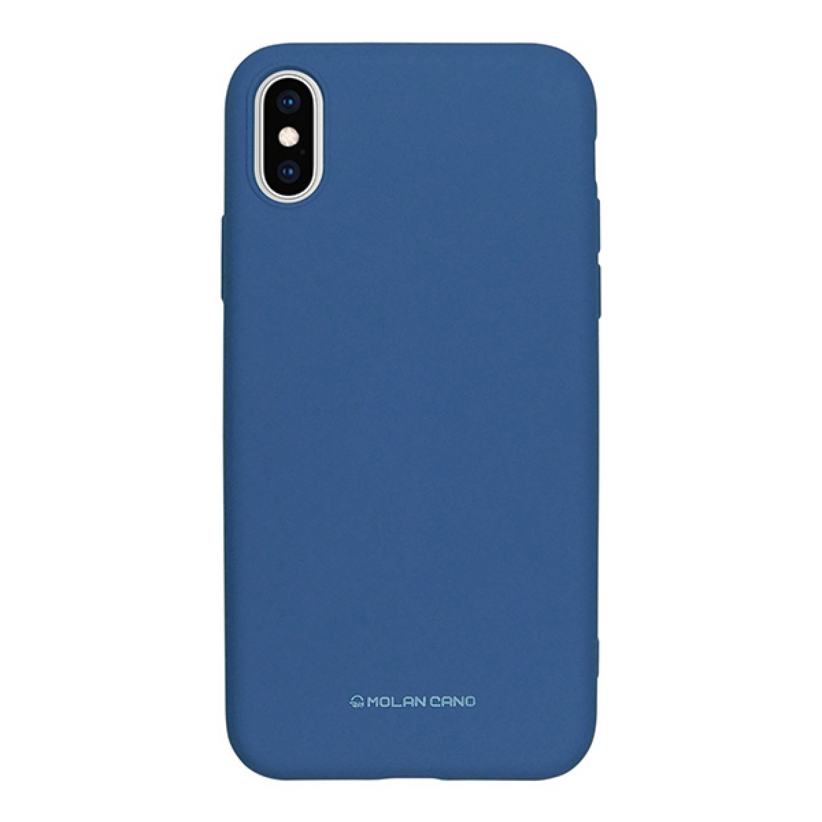 Funda Case de Silicon Suave Protector Acabado Mate para Apple iPhone X | Xs Azul