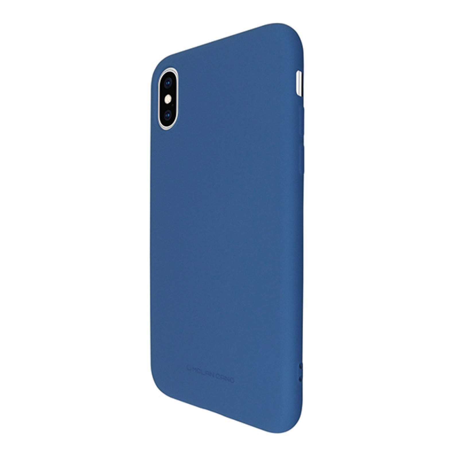 Funda Case de Silicon Suave Protector Acabado Mate para Apple iPhone X | Xs Azul