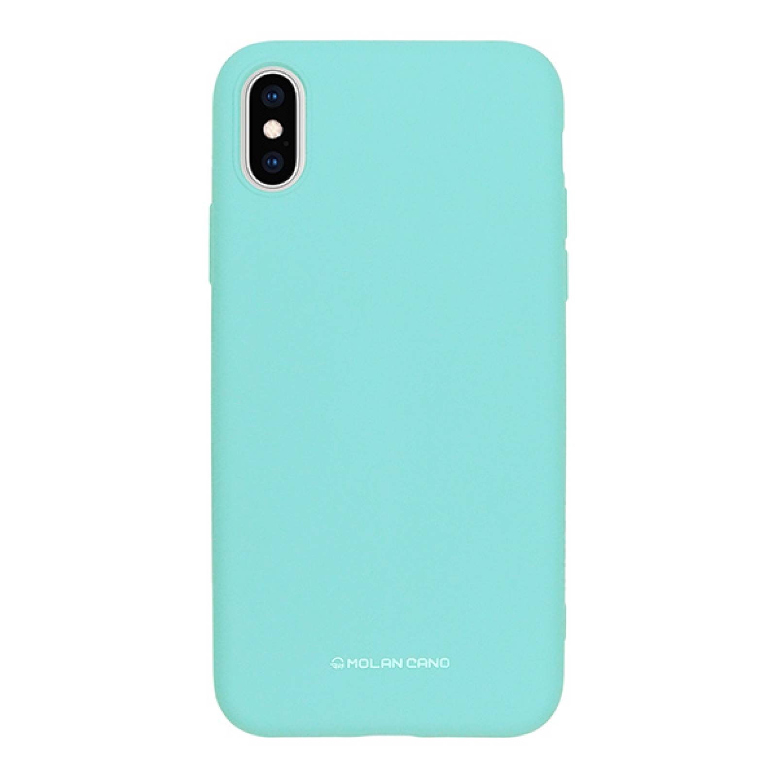 Funda Case de Silicon Suave Protector Acabado Mate para Apple iPhone X | Xs Menta