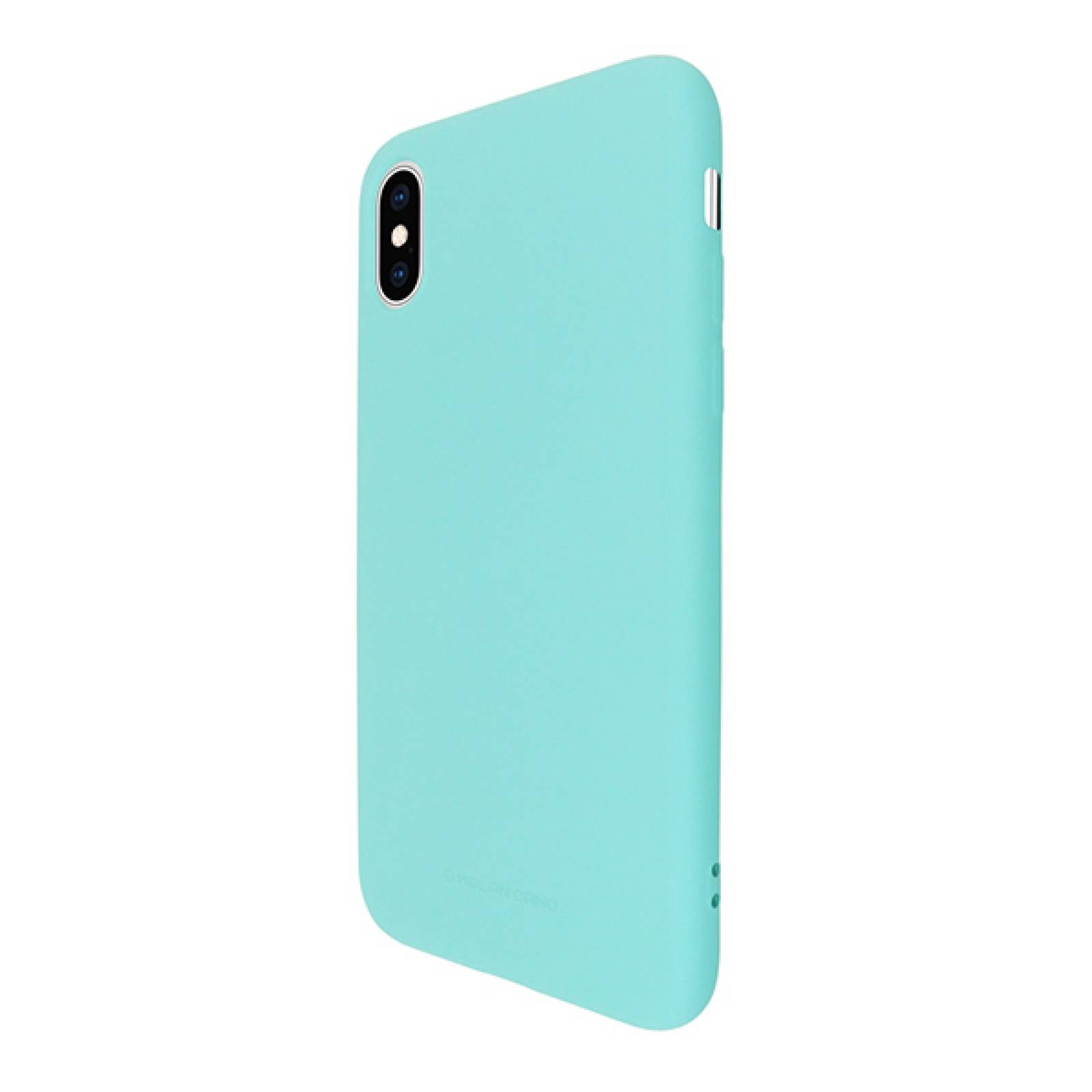 Funda Case de Silicon Suave Protector Acabado Mate para Apple iPhone X | Xs Menta