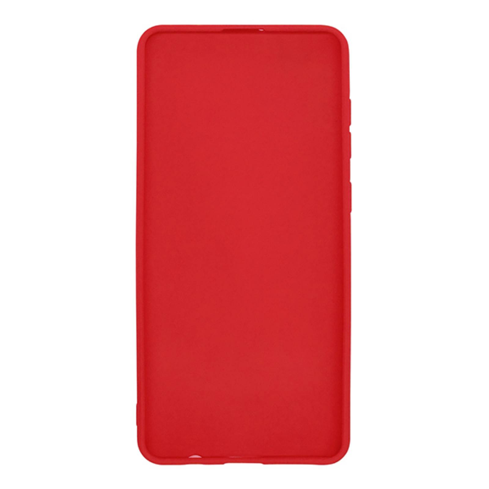 Funda Case de Silicon Suave Protector Acabado Mate para Apple iPhone 12 Pro Rojo