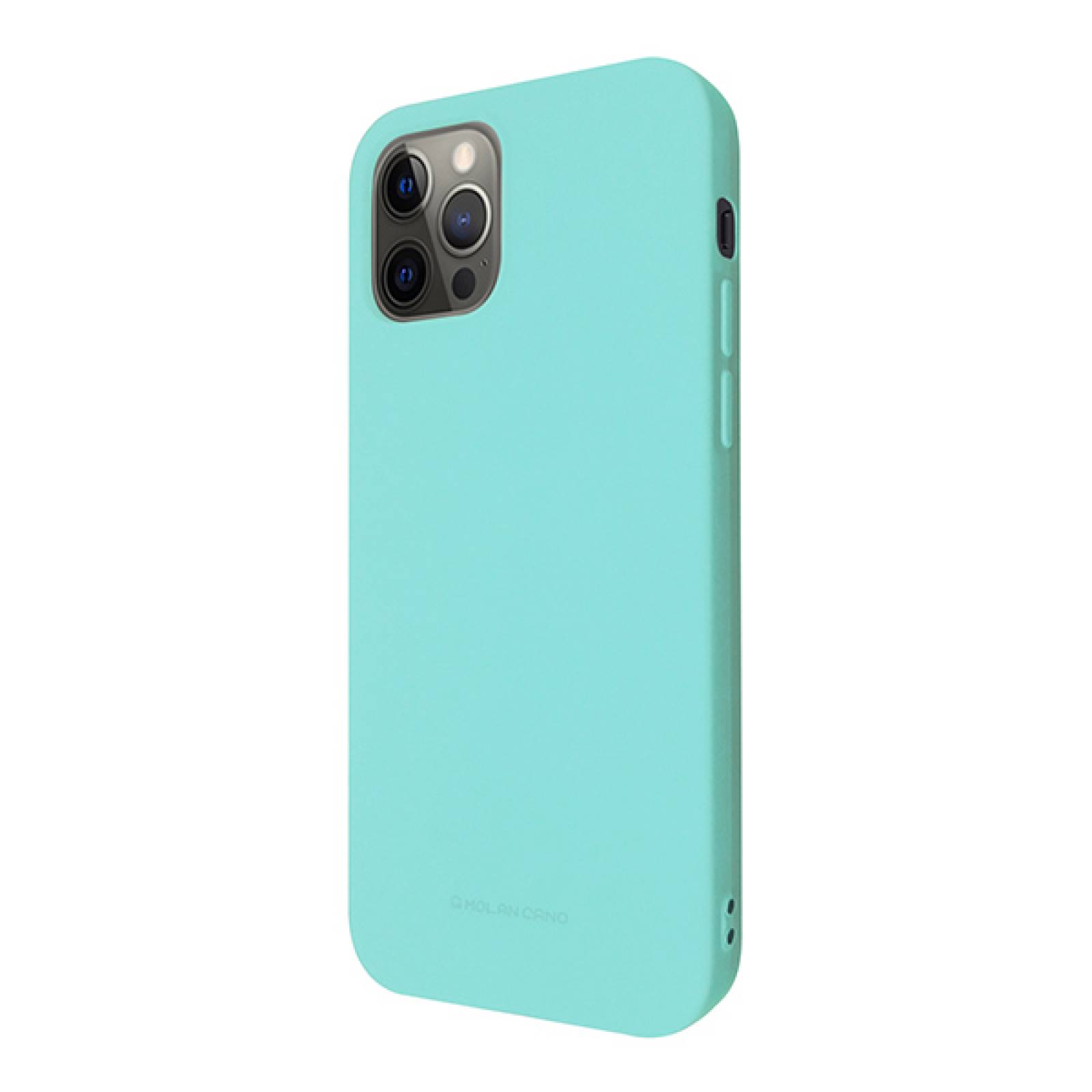 Funda Case de Silicon Suave Protector Acabado Mate para Apple iPhone 12 Pro Menta