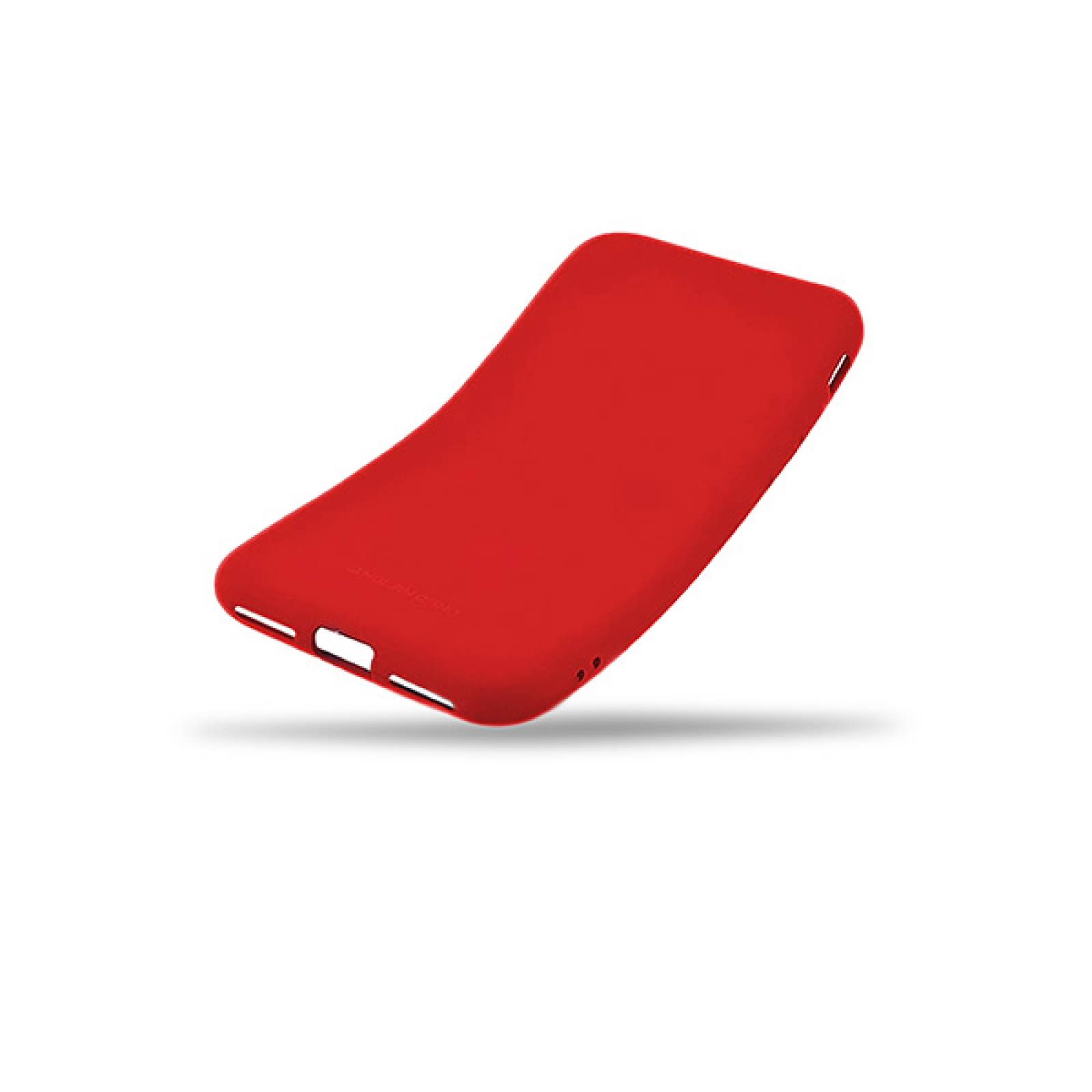 Funda Case de Silicon Suave Protector Acabado Mate para Motorola One Vision Rojo