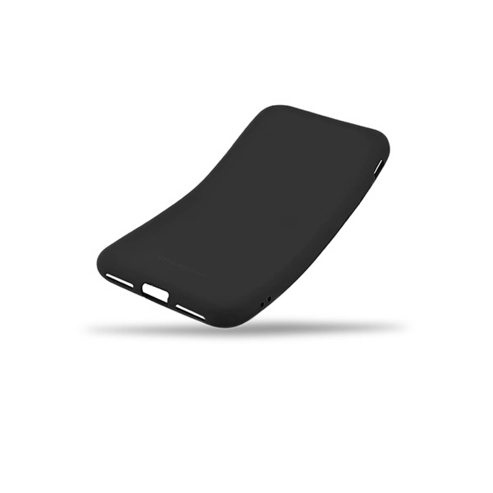 Funda Case de Silicon Suave Protector Acabado Mate para Motorola One Vision Negro